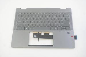 5CB1R61537 Lenovo US Palmrest Keyboard Luna Grey 83JQ Yoga 7 2-in-1 14ILL10