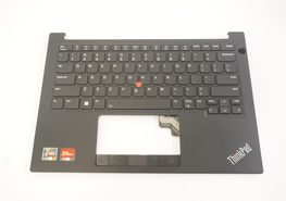5M11L92509 Lenovo US Palmrest Keyboard Black 21JR001SUS E14 GEN 5