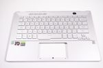 6053B1887401 Asus US Palmrest Keyboard  Silver GA401QM-211.ZG14B