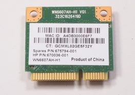 670036-001 Hp Wireless Card 15-N019WM 19-2014 ALL-IN-ONE 19-2114 2000-2A10