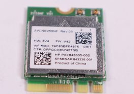 843336-001 Hp Wireless Card 17-X121DX