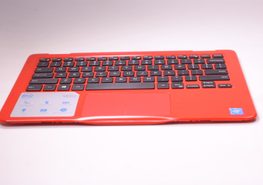 C7C8P Dell Palmrest Touchpad & Red Keyboard I3168-0027RED 11-3168 i3169