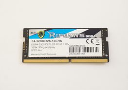 F4-3200C22S-16GRS 16GB DDR4 PCIe NVMe G.SKILL RipJaws 3200
