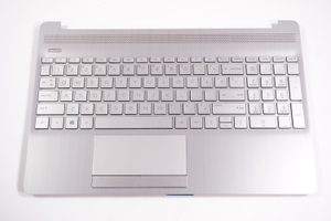 L52022-001 Hp US Palmrest Keyboard BL Silver 15-DW2057CL 15-DW2025CL 15-DW2638CL