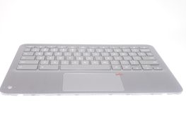 L92214-001 Hp Grey US Palmrest Keyboard CHROMEBOOK X360 11 G3 EE
