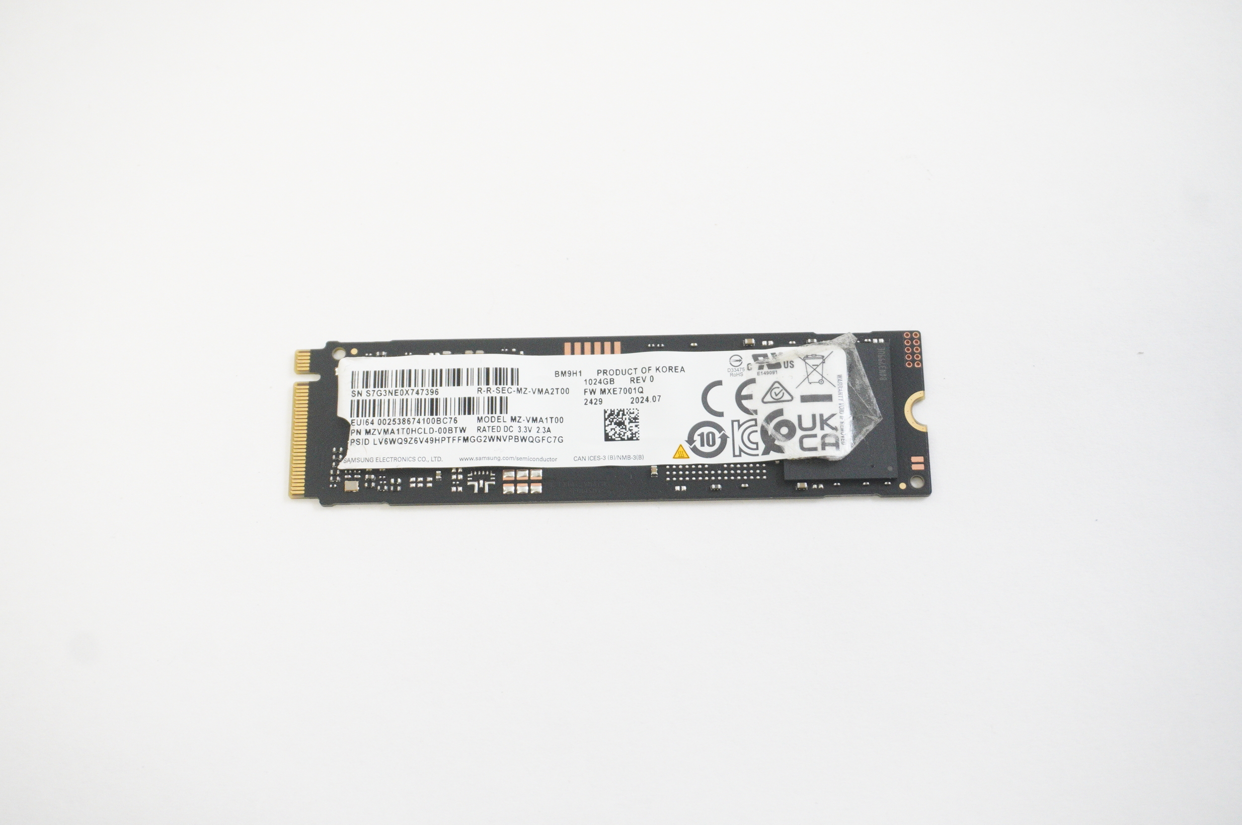 MZVMA1T0HCLD-00BTW Samsung 1TB NVMe M.2 2280 PCle 4.0X4 SSD | eBay