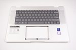 N86627-001 Hp US Palmrest Keyboard Silver 16-AC0013DX 16-AC0033dx