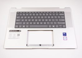 N86627-001 Hp US Palmrest Keyboard Silver 16-AC0013DX 16-AC0033dx