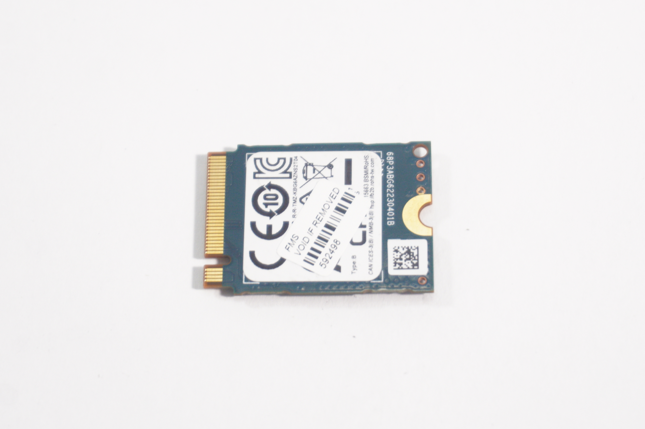 0DFMP3 KIOXIA BG6 512GB GEN4 x4 NVMe PCIe M2 2230 SSD XPS9345-SX12807BLK-PUS