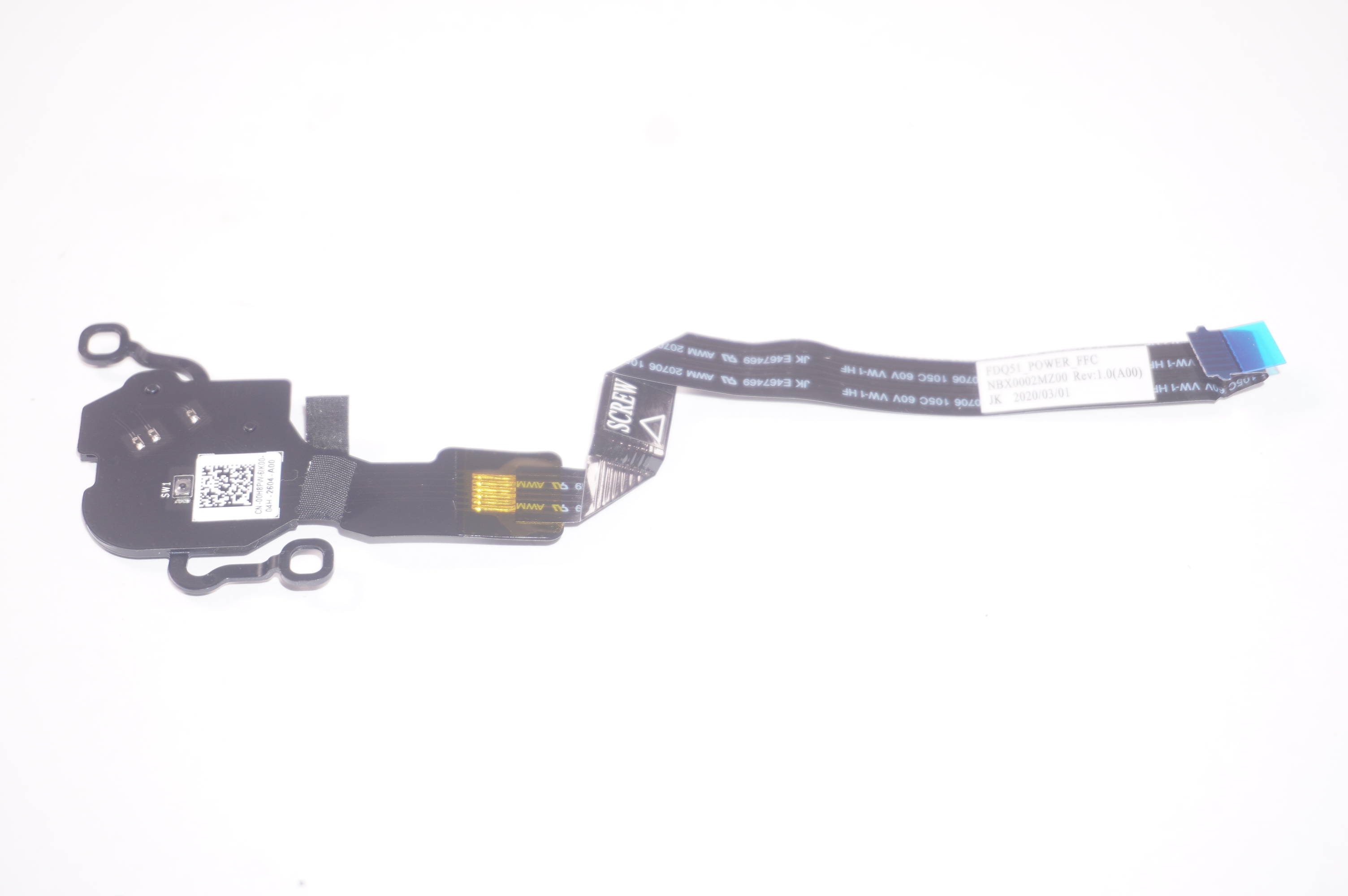 0H8PW Dell Power Button Board AWM15-7593BLK-PUS