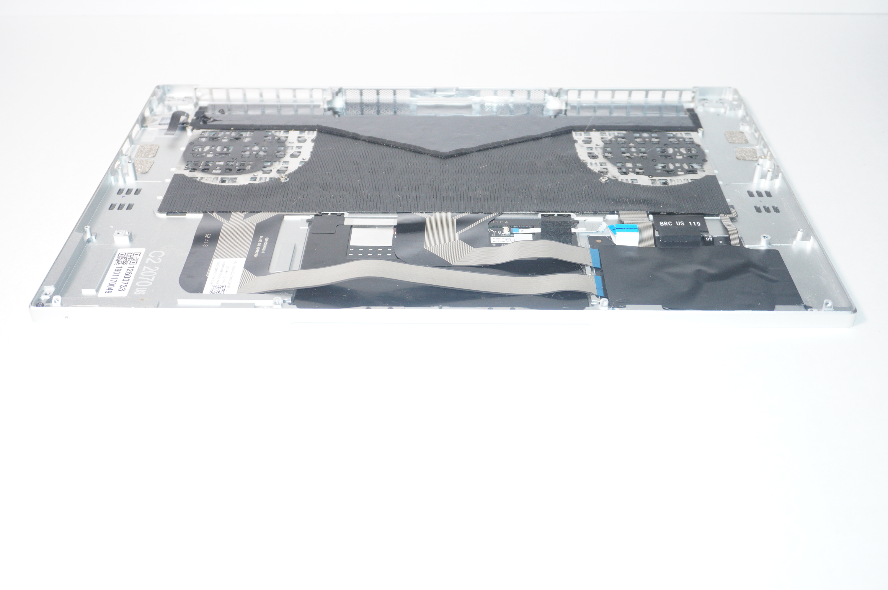 2H-BBRUSR51011  US Palmrest Keyboard Silver RZ09-02886EM2-R3U1