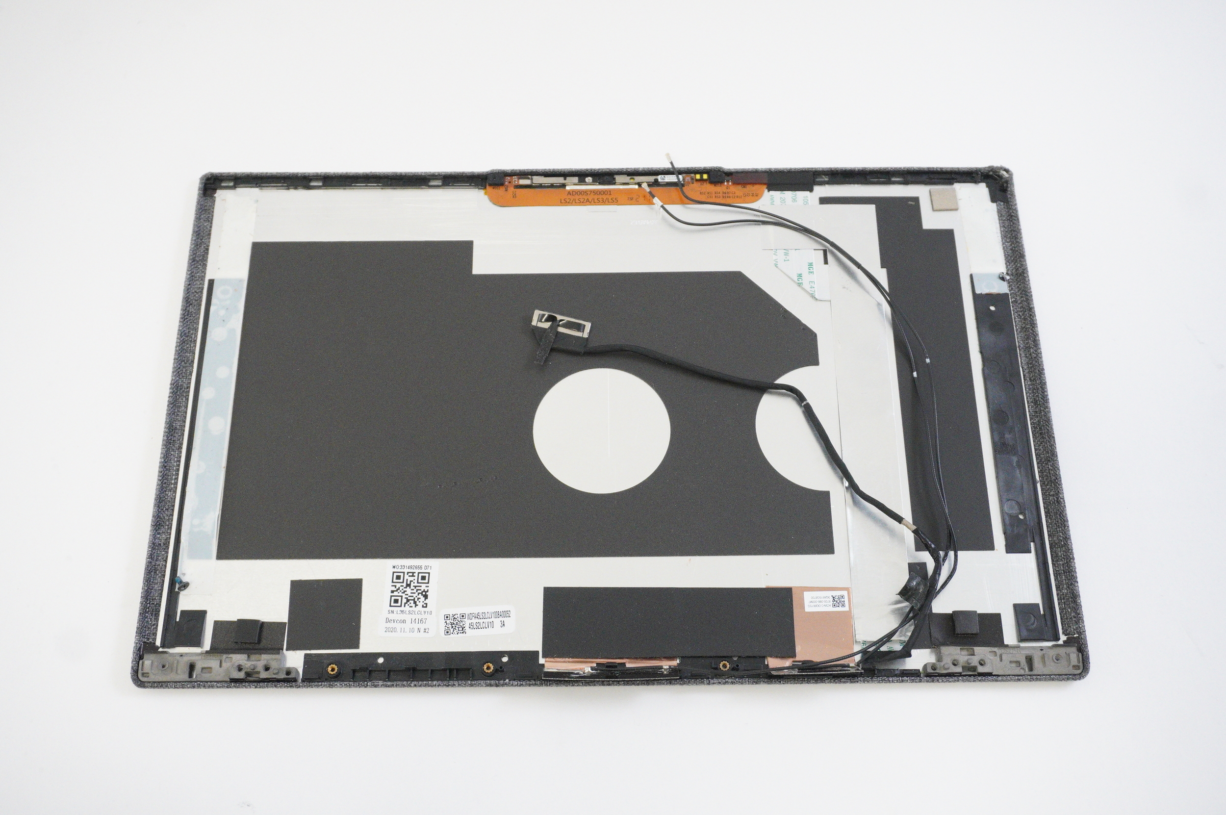 5CB0X55956 Lenovo LCD Back Cover Grey W/Camera 82A6000FUS SLIM 7-14ITL05