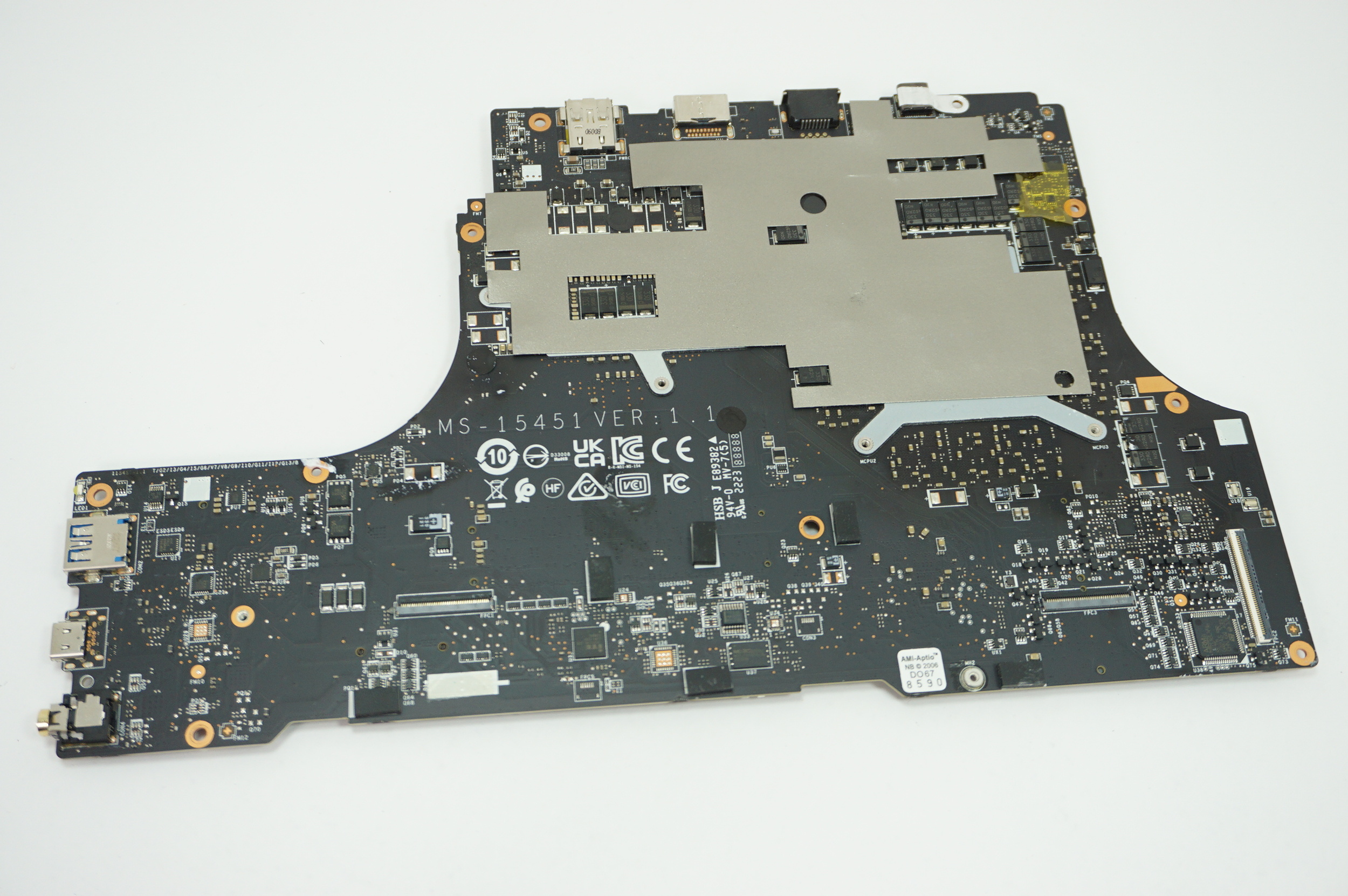 607-15451-12S MSI Intel Core i7-12800HX  RTX 3070 Ti 8GB Motherboard MSI-VECTOR-GP66-12UGS-066