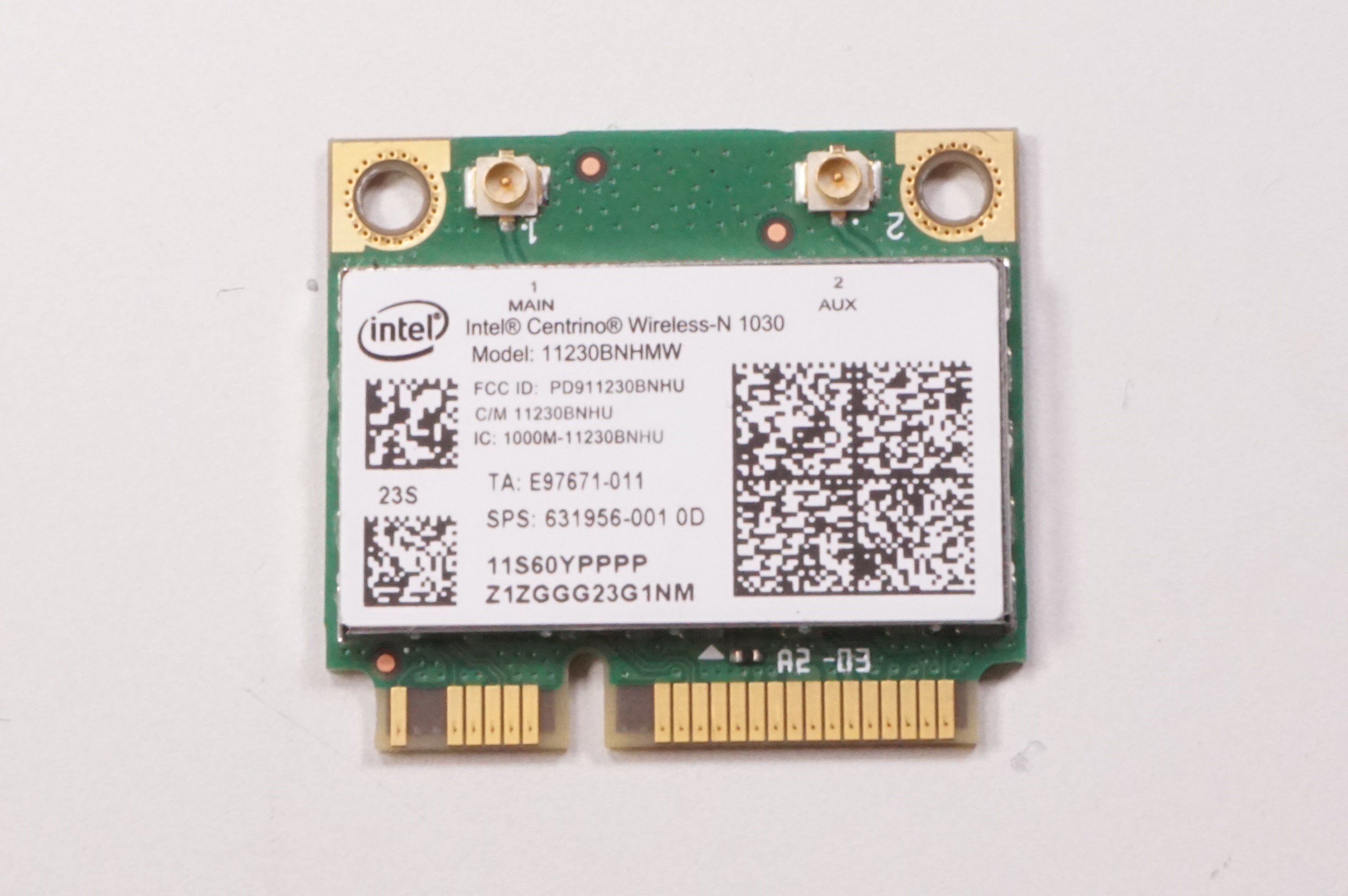 631956-001 Hp Wireless Card DM1-4001XX DM4-3099SE DM1-4030BR DM1-4170US