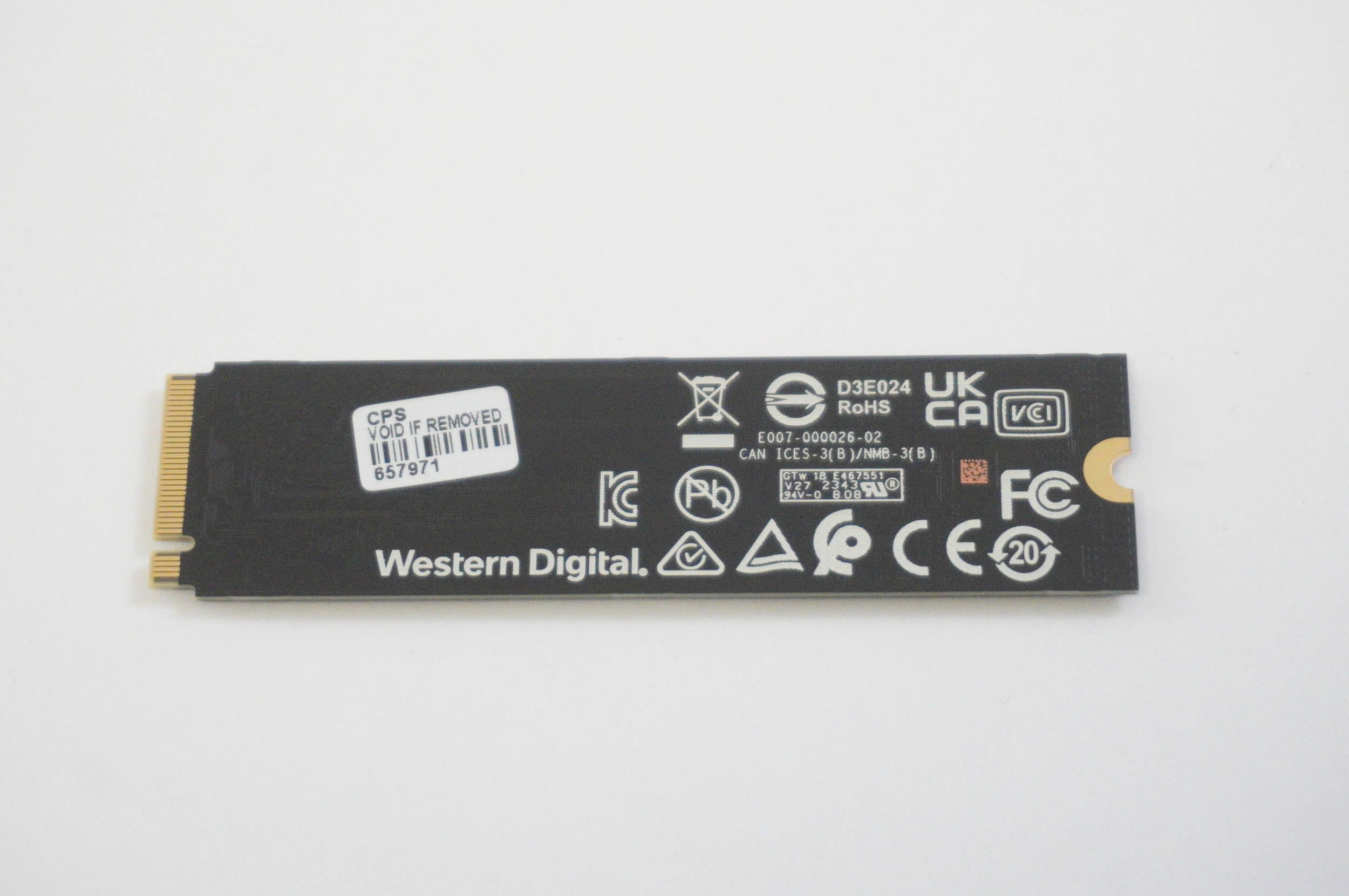 74114000 Samsung 1TB PCIe NVMe Gen4x4 SSD Drive STEALTHA16A3X002