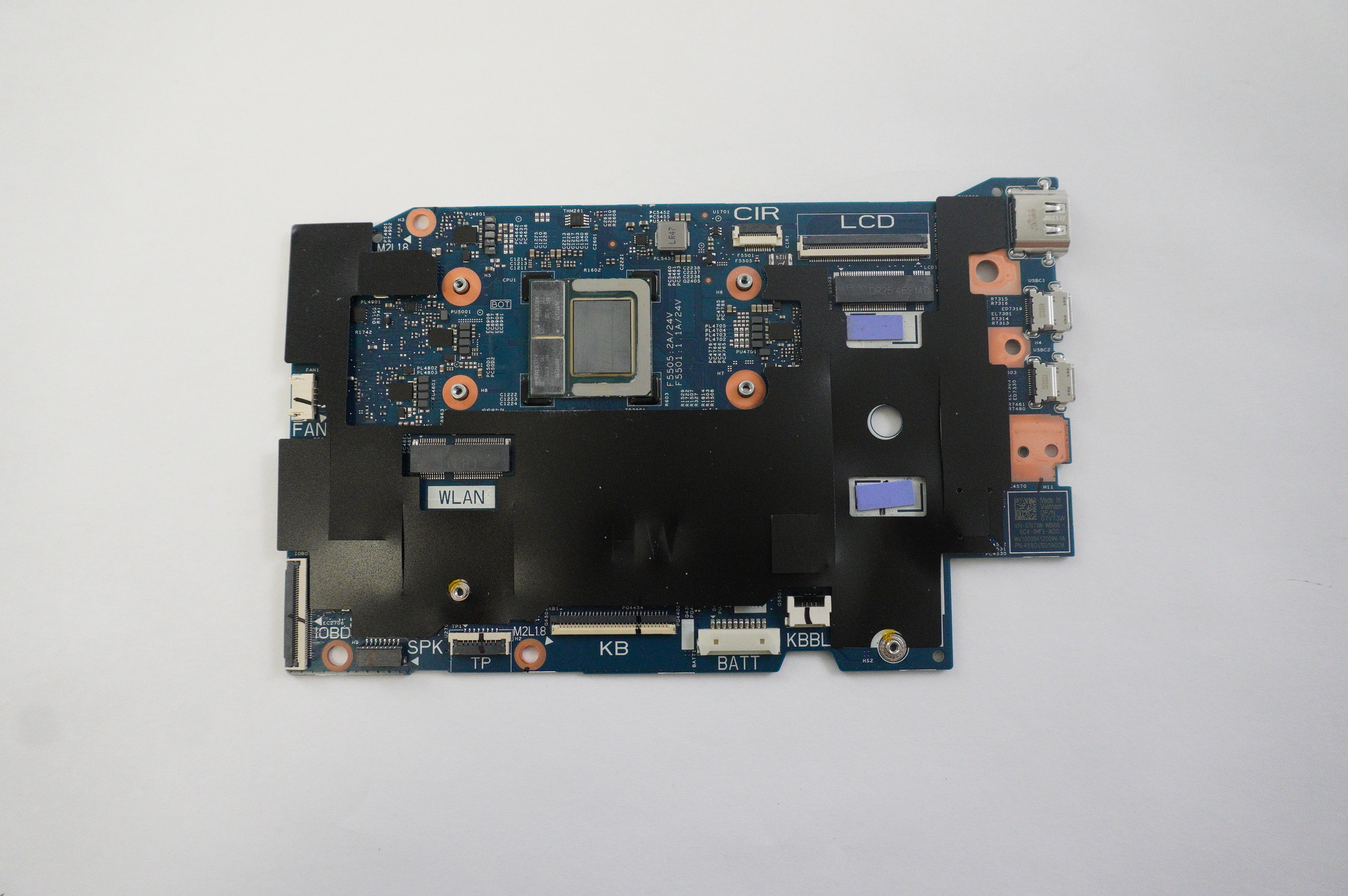 7V73W Dell Intel Core Ultra 7 Series 2 258V System Board LDB16250-7014BLU-PUS