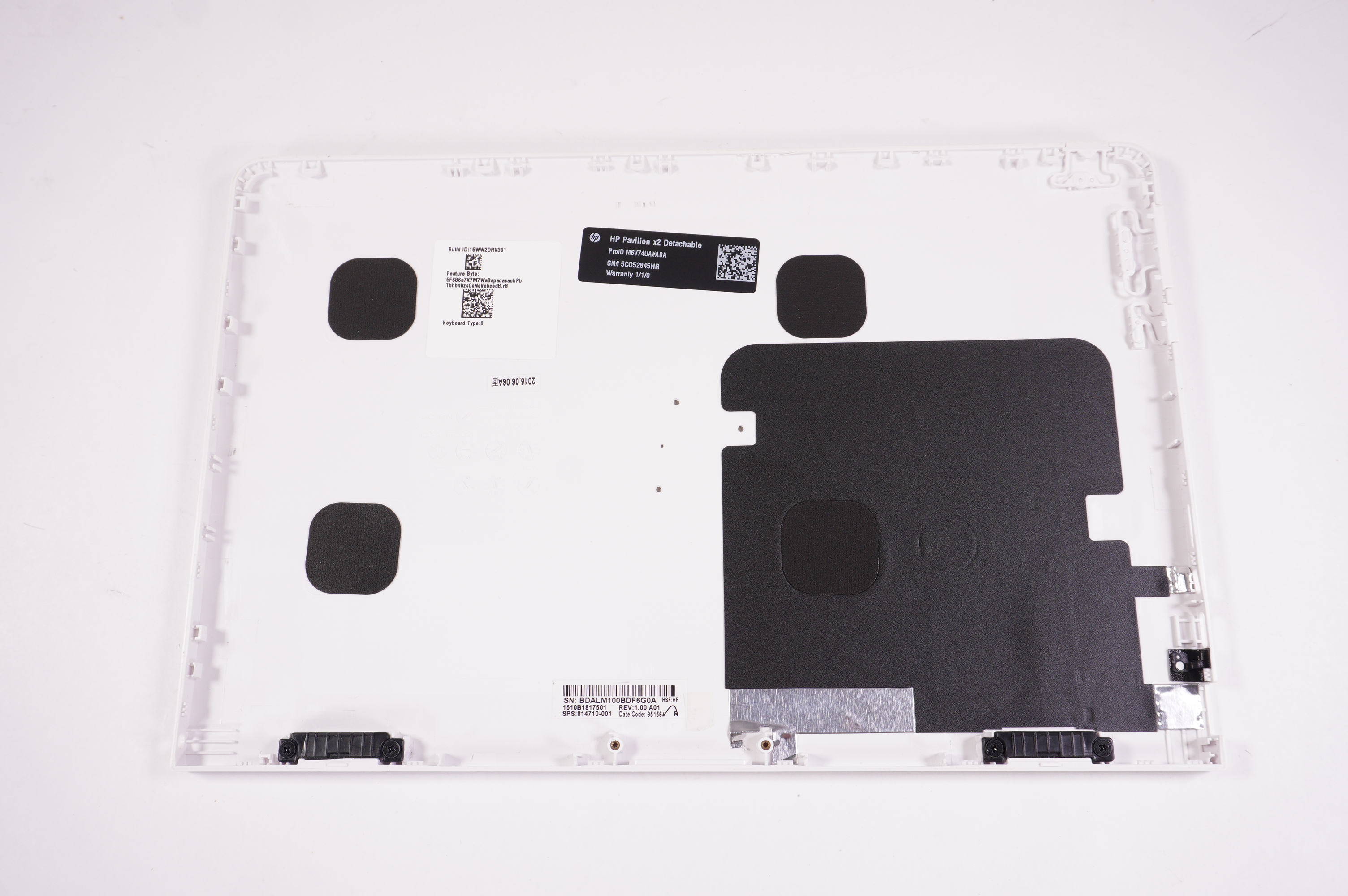814710-001 Hp LCD Back Cover BZW X2 10-N023DX PAVILION X2 10-N013DX