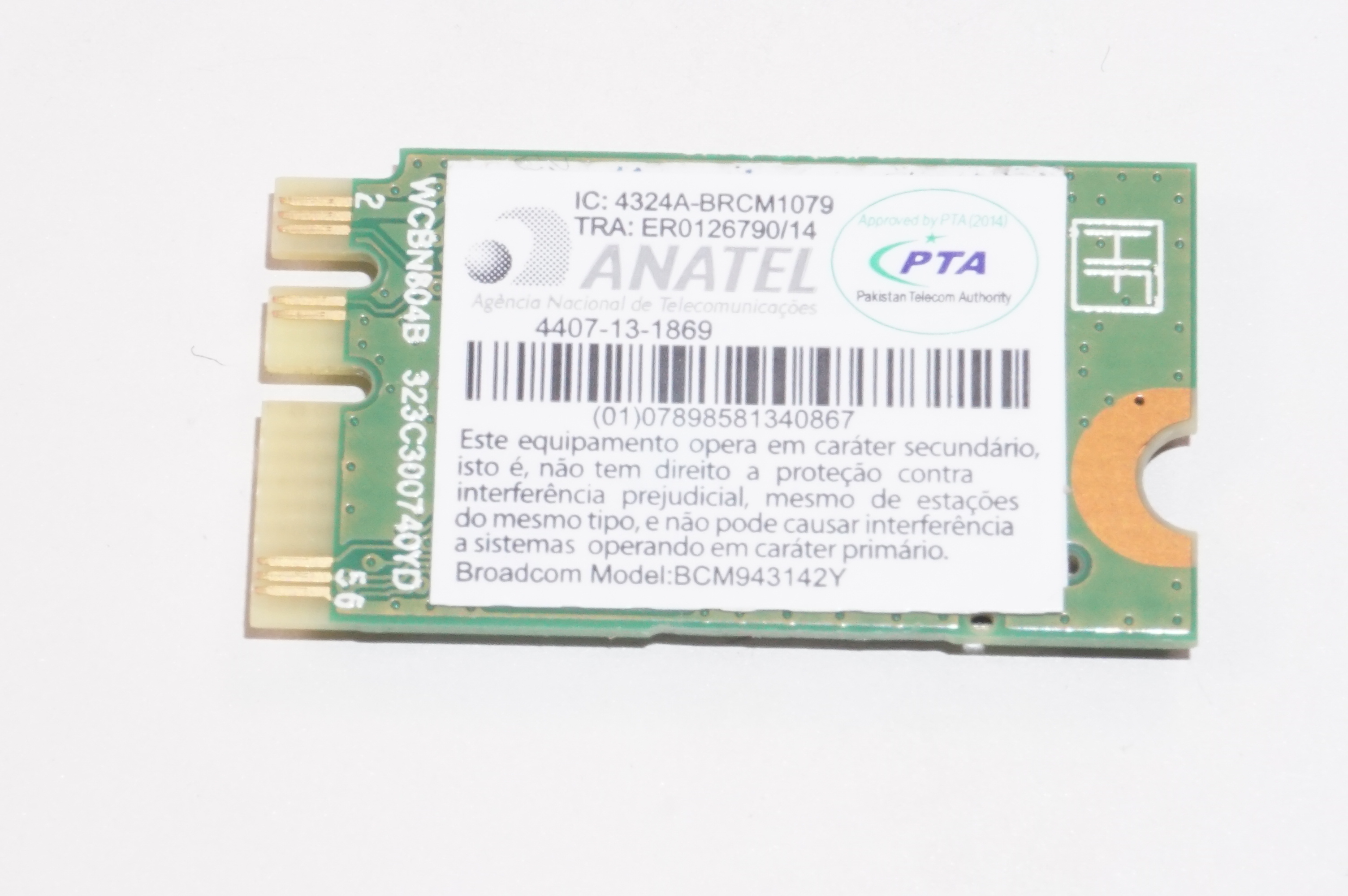 A000291470 Toshiba Wireless Card C50-CBT2N02 c50-cbt2n03 c55-c5240 c50t-c