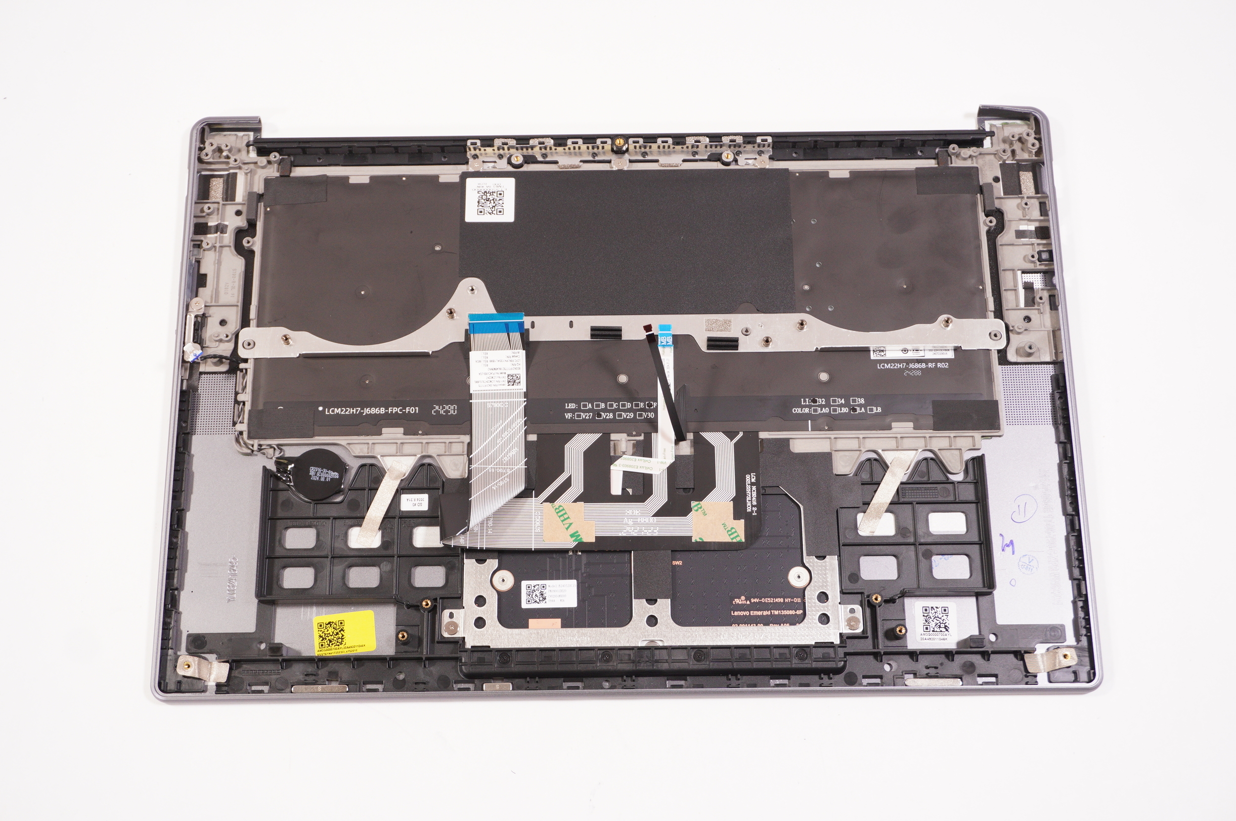 AM3G0000700 Lenovo US Palmrest Keyboard Luna Gray 83HM002WUS YOGA SLIM 7 15ILL9