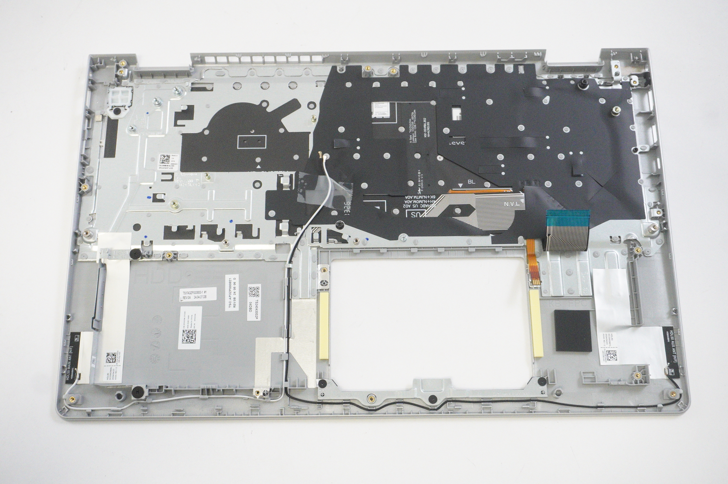 AP3ZP000822 Dell US Palmrest Keyboard Silver I3530-5936SLV-PUS Inspiron 15 3530