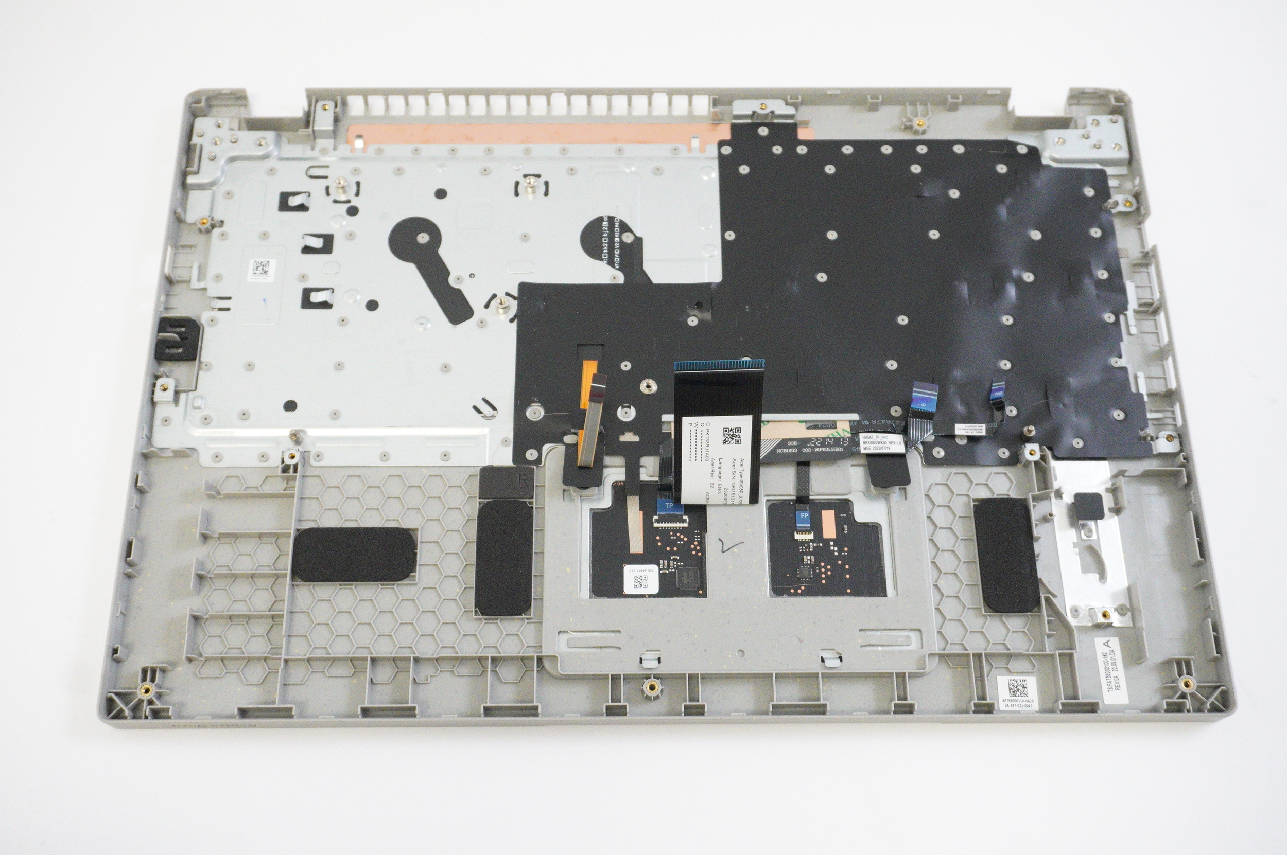 AP756000110 Acer US Palmrest Keyboard Cobblestone Gray AV15-52-50DW