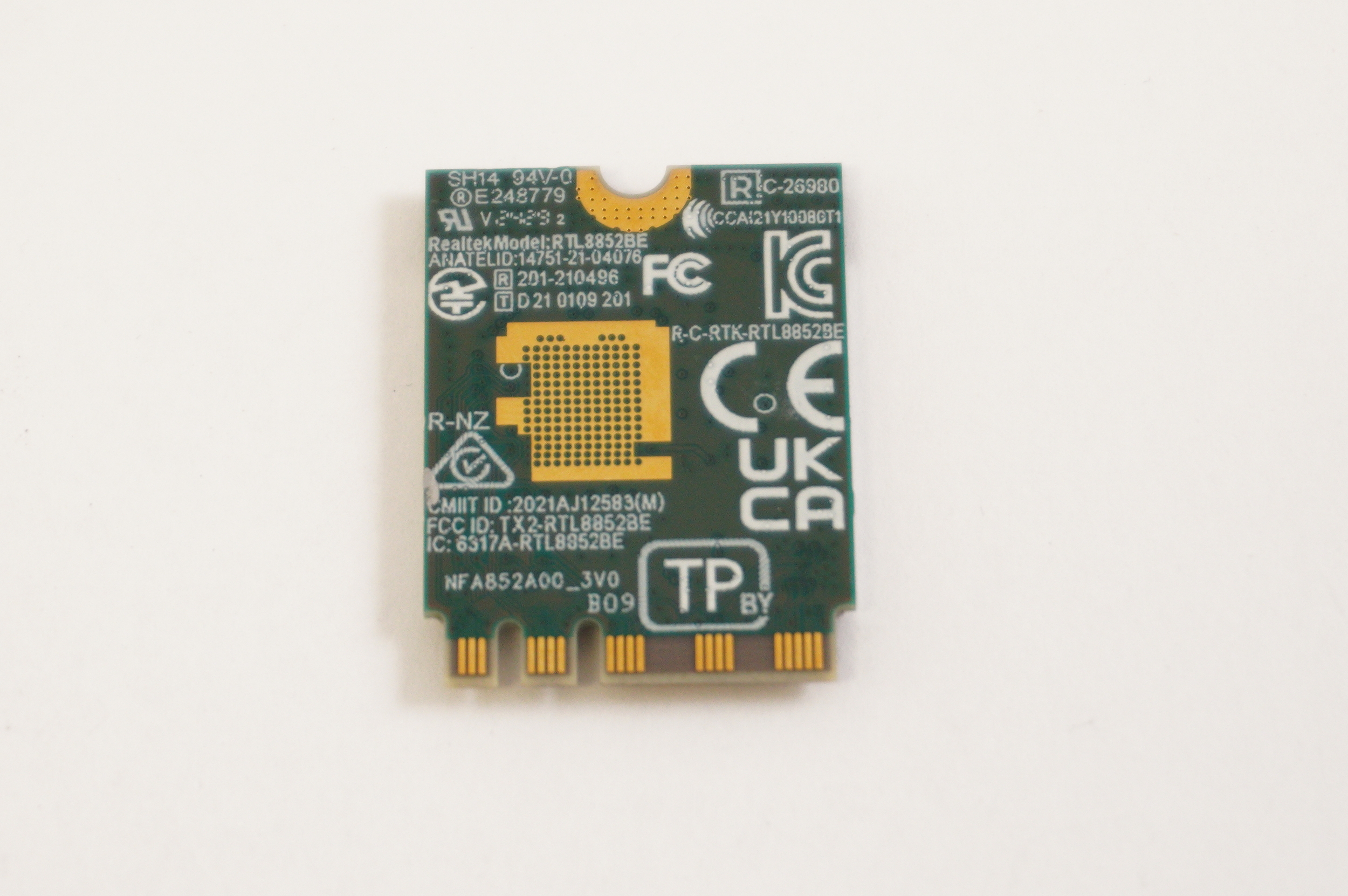 AW-XB654NF Hp WLAN 6 11ax RTK RTL8852BE-VT+BT5.4 M02-0214