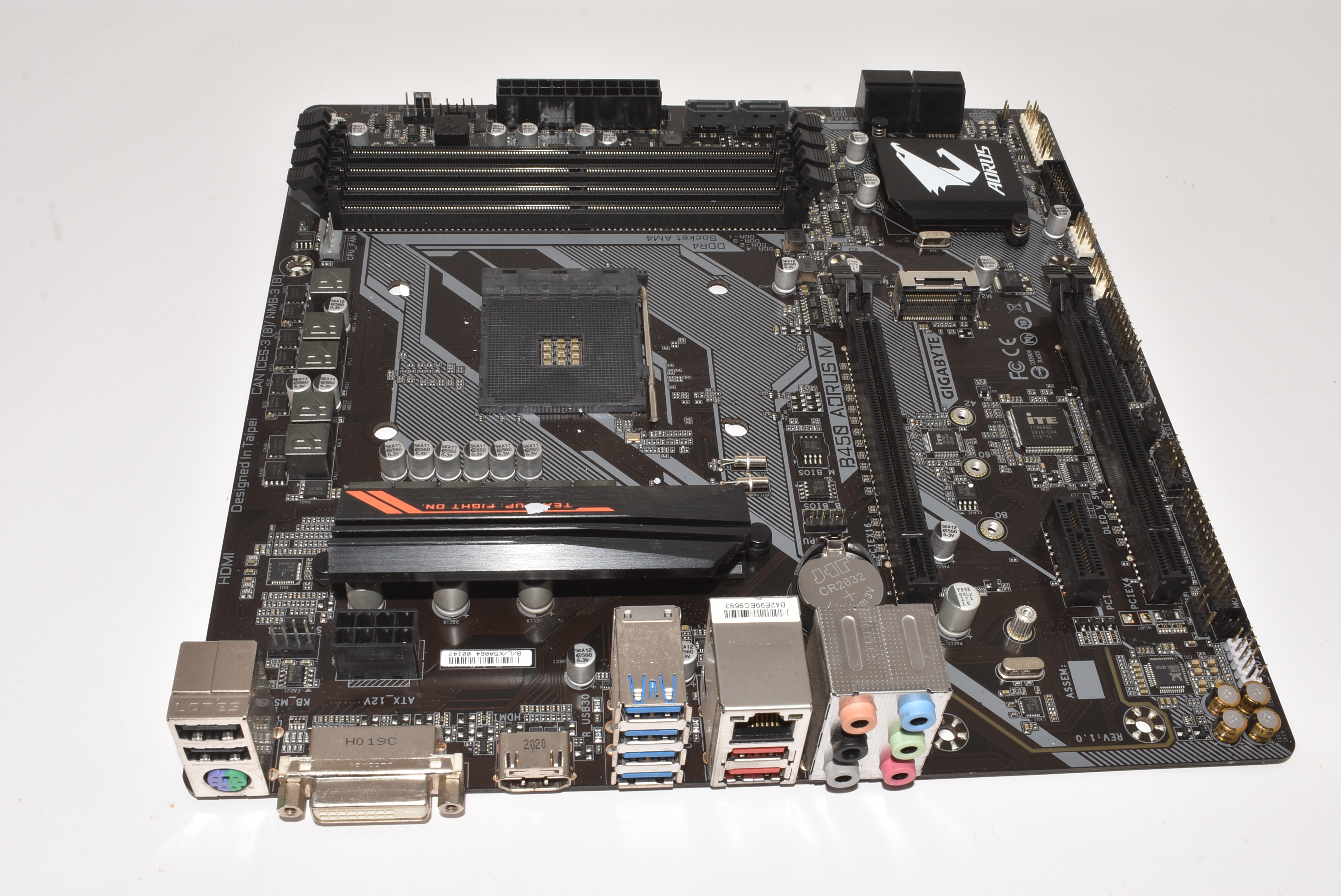 B450-AORUS-M GigaByte AMD B450 Socket AM4 DDR4 Motherboard No IO Shield Plate
