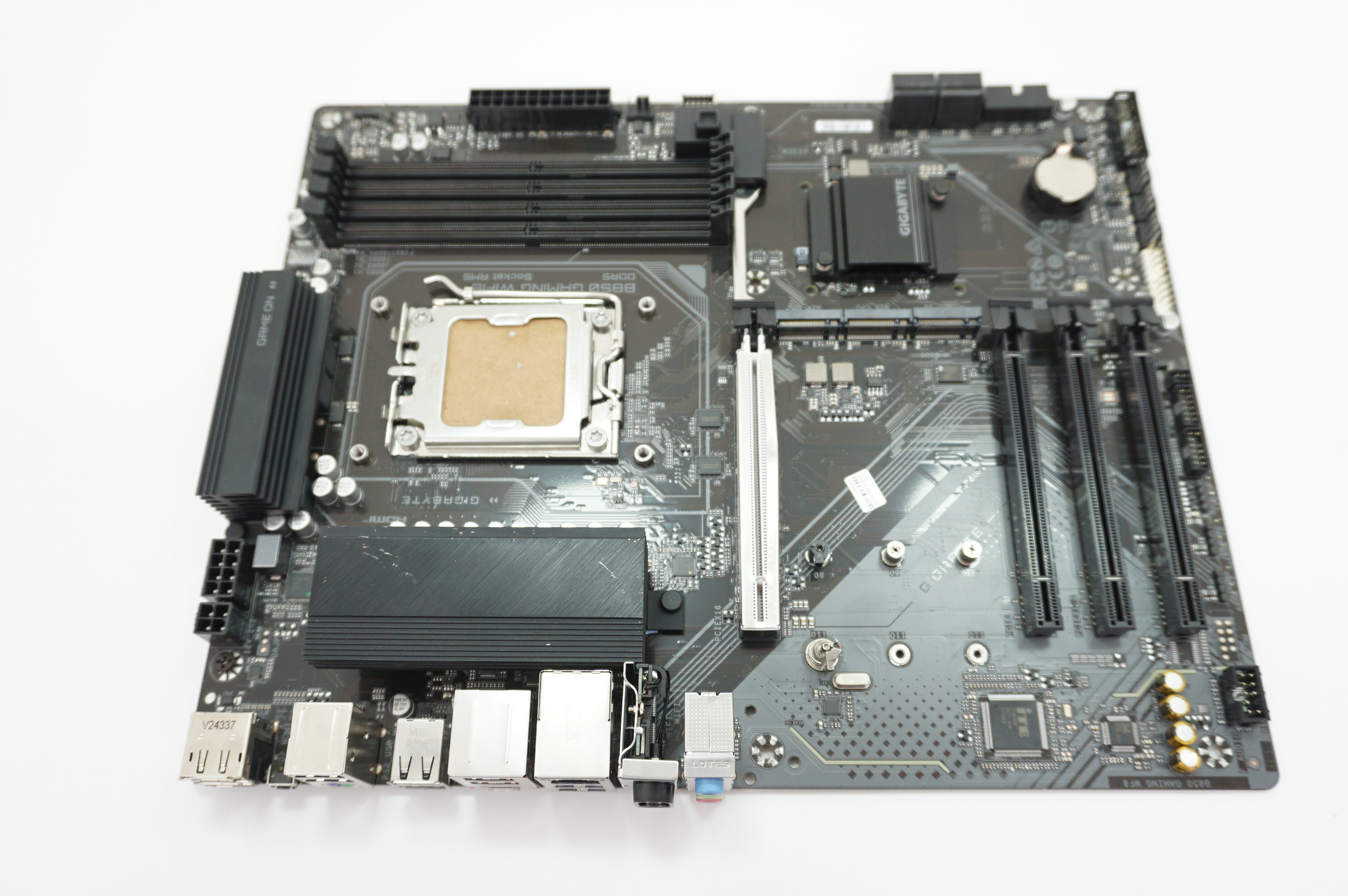 B850GAMINGWIFI6 GigaByte AMD AM5 DDR5 Gaming Motherboard No IO Shield Plate
