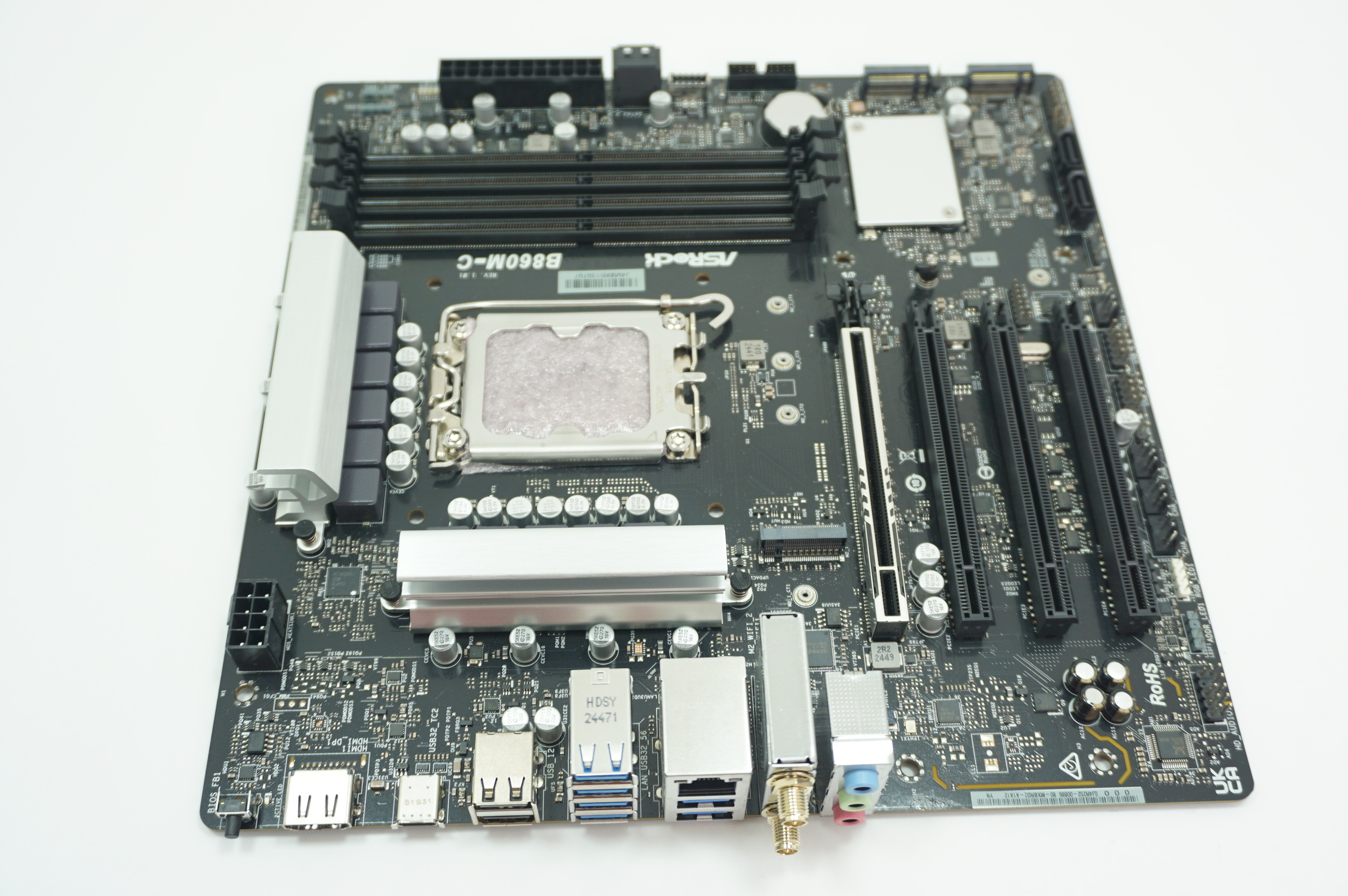 B860M-C AsRock LGA1851 DDR5 Motherboard No IO Shield