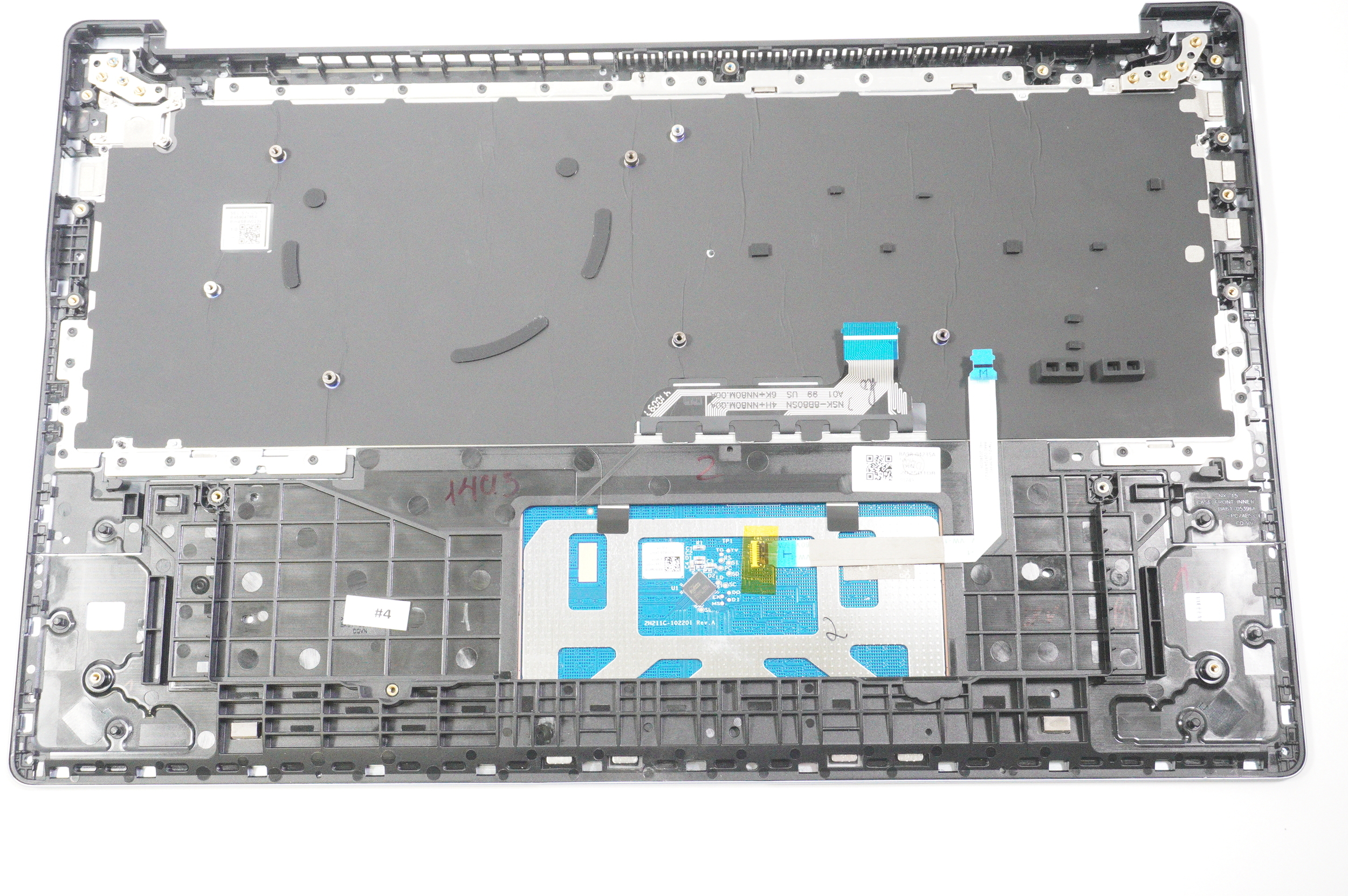 CN13BA5904785A Samsung US Palmrest Keyboard Sapphire Blue NP750XQB-KA2US