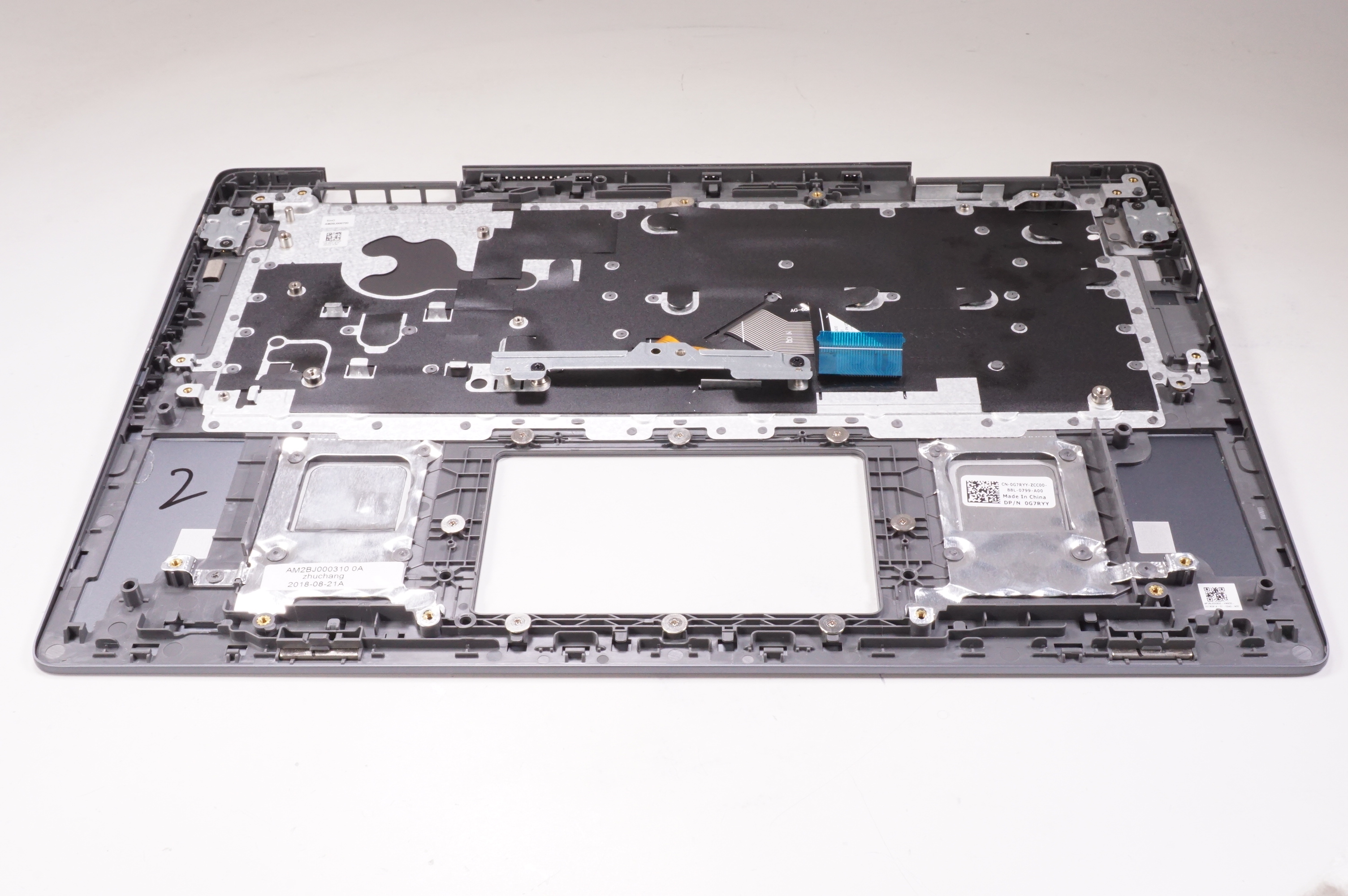 G7RYY Dell Palmrest Us Keyboard C7486-3250GRY-PUS