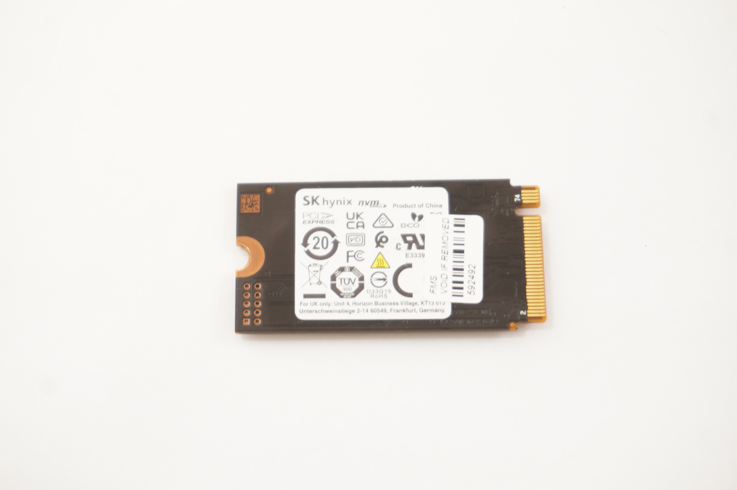 HFM512GD3HX015N  512GB NVMe PCIe Gen 3×4 M.2 2242 SSD Drive