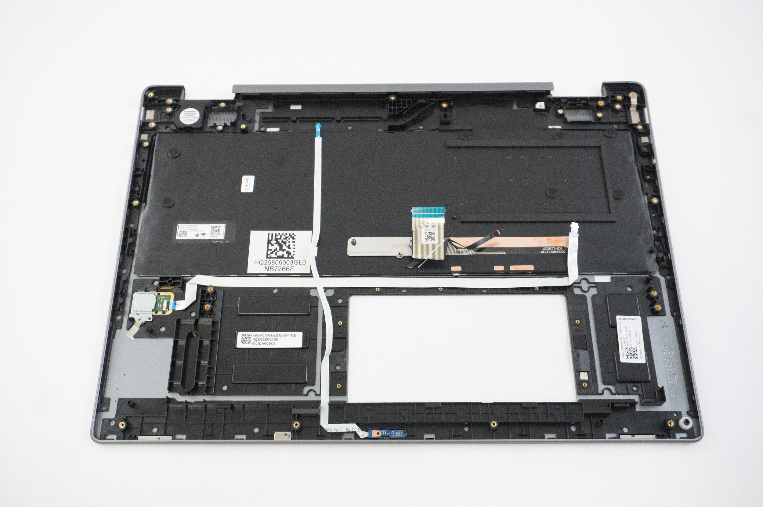 HG25806003GL0 Lenovo US Palmrest Keyboard Luna Grey 83TE001NUS