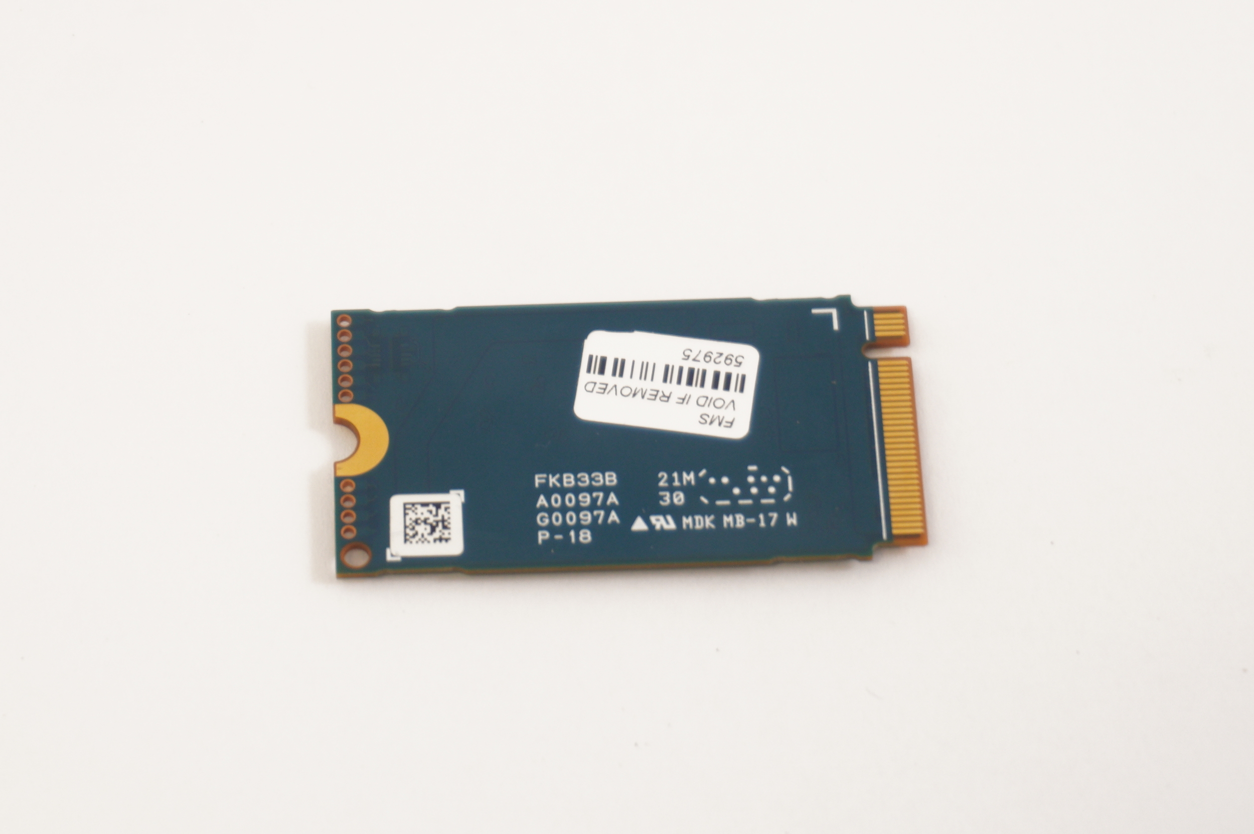 KBG50ZNT256G Kioxia 256GB PCIe Gen4x4 NVMe PCIe M.2 2242 SSD Drive 82X700KEUS