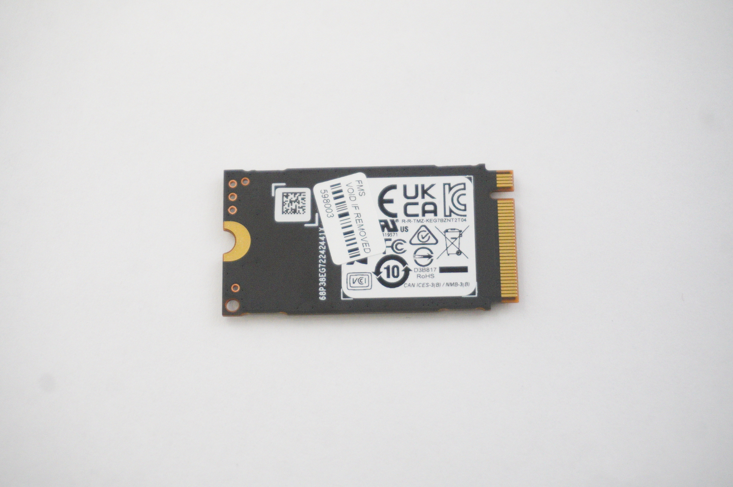 KEG70ZNT512G Kioxia 512GB PCIe NVMe Gen4x4 M.2 2242 SSD Drive