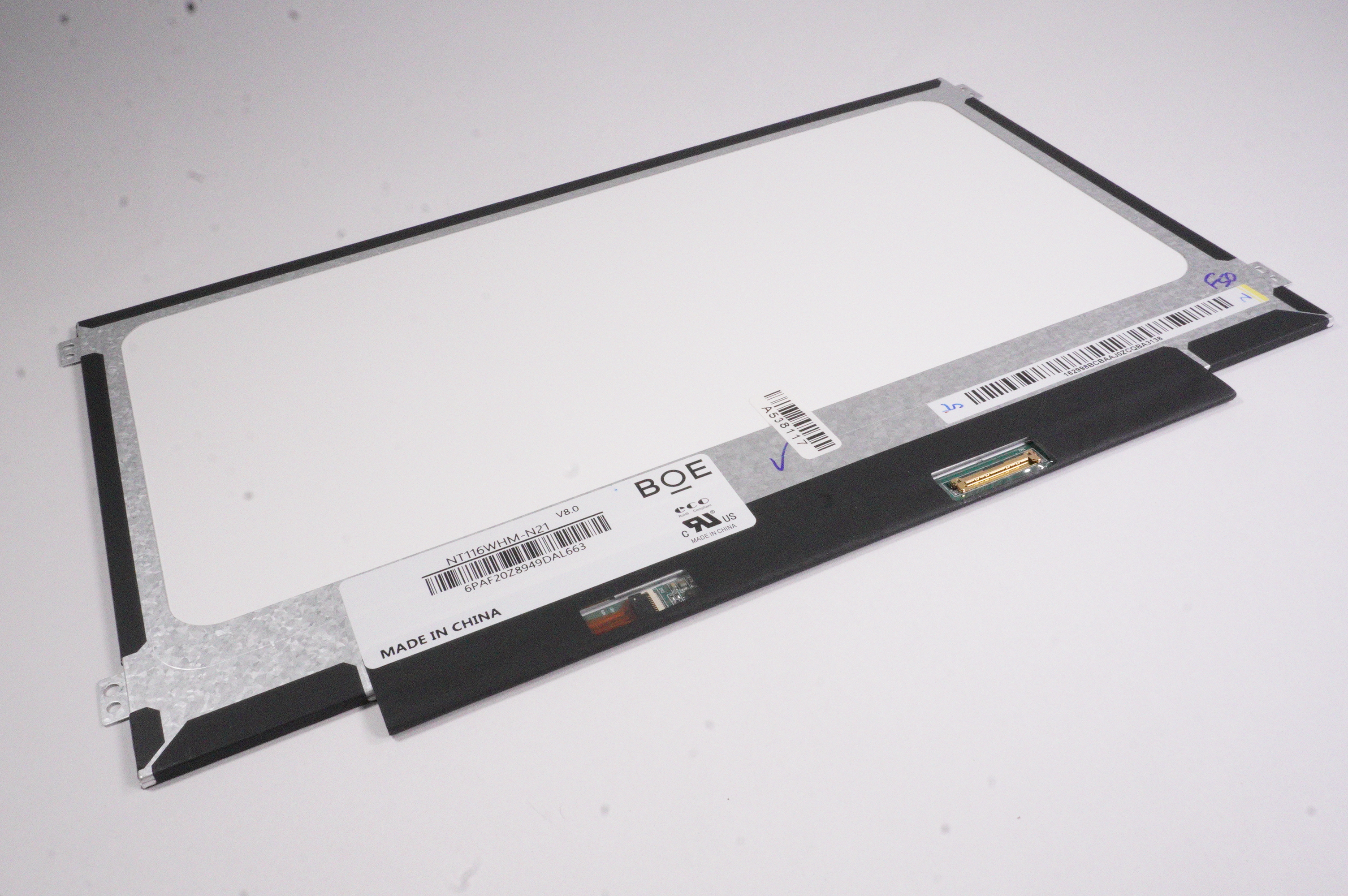 L43784-001 Hp Display RAW PNL 11.6 HD AG LED SVA 220 PROBOOK X360 11 G3