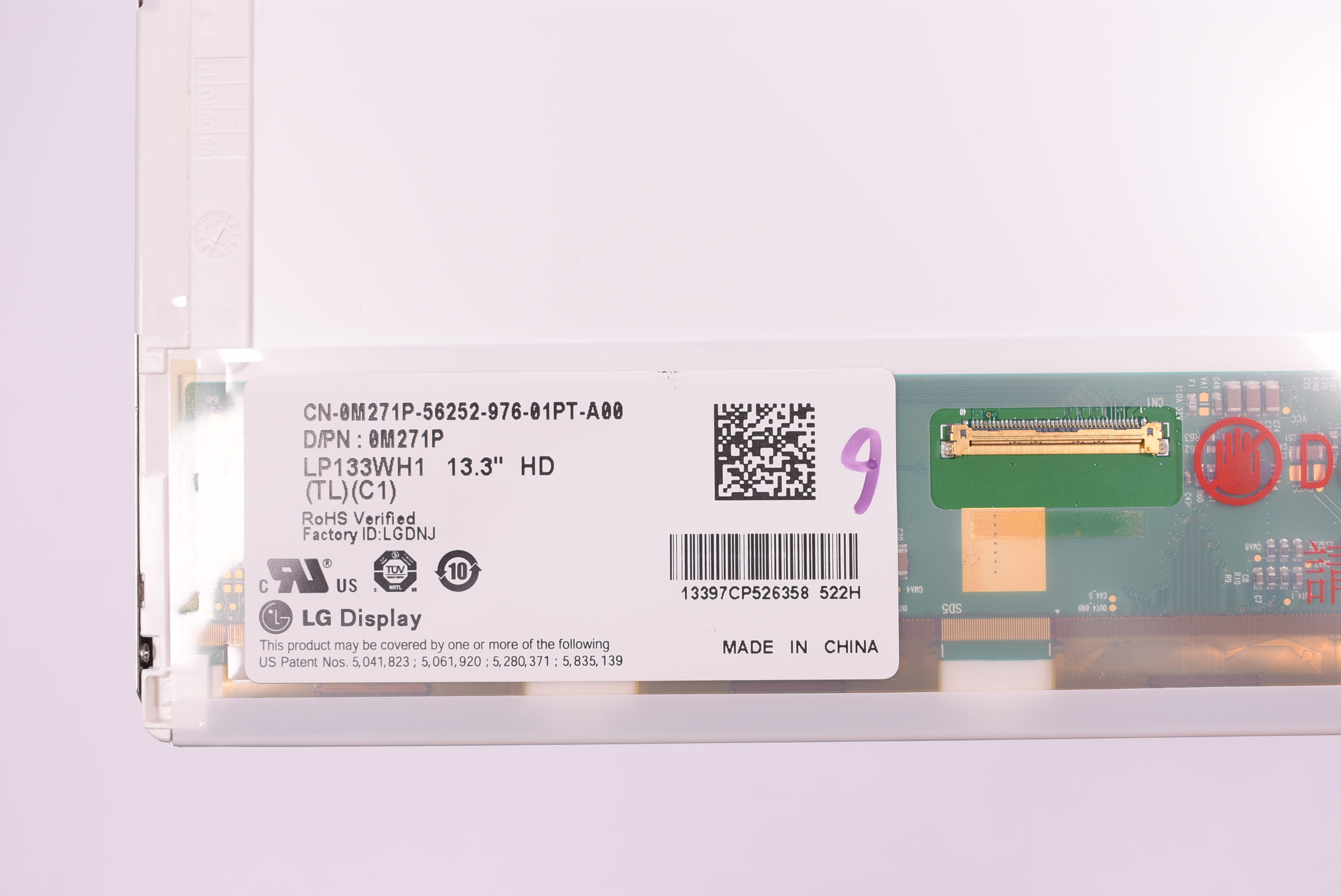 LP133WH1-TLC1 Lg Philips 13.3” Hd 40pin Matte Led Screen