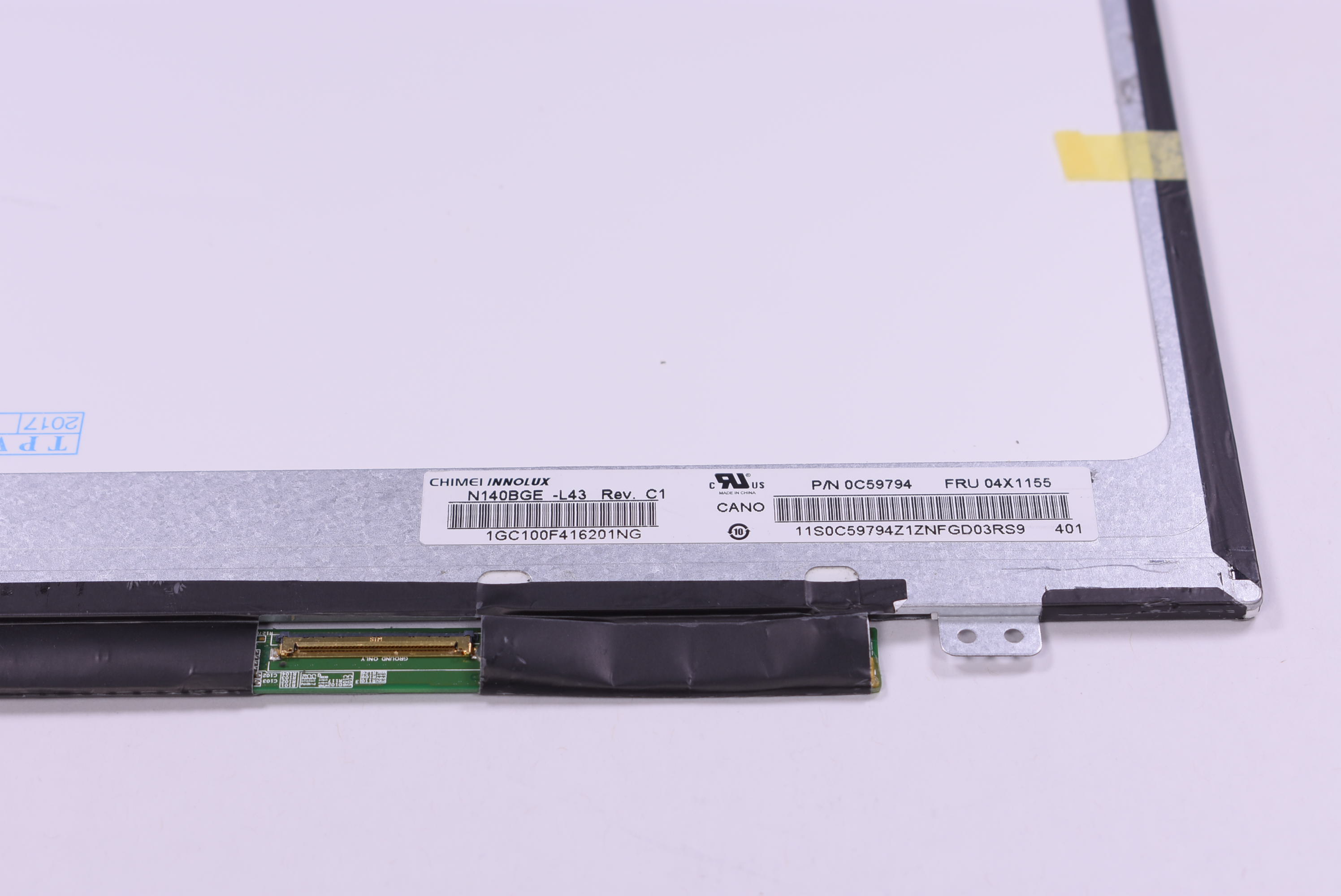 LTD121EA3P Toshiba 12.1″ Laptop Screen TOUGHBOOK CF-W2