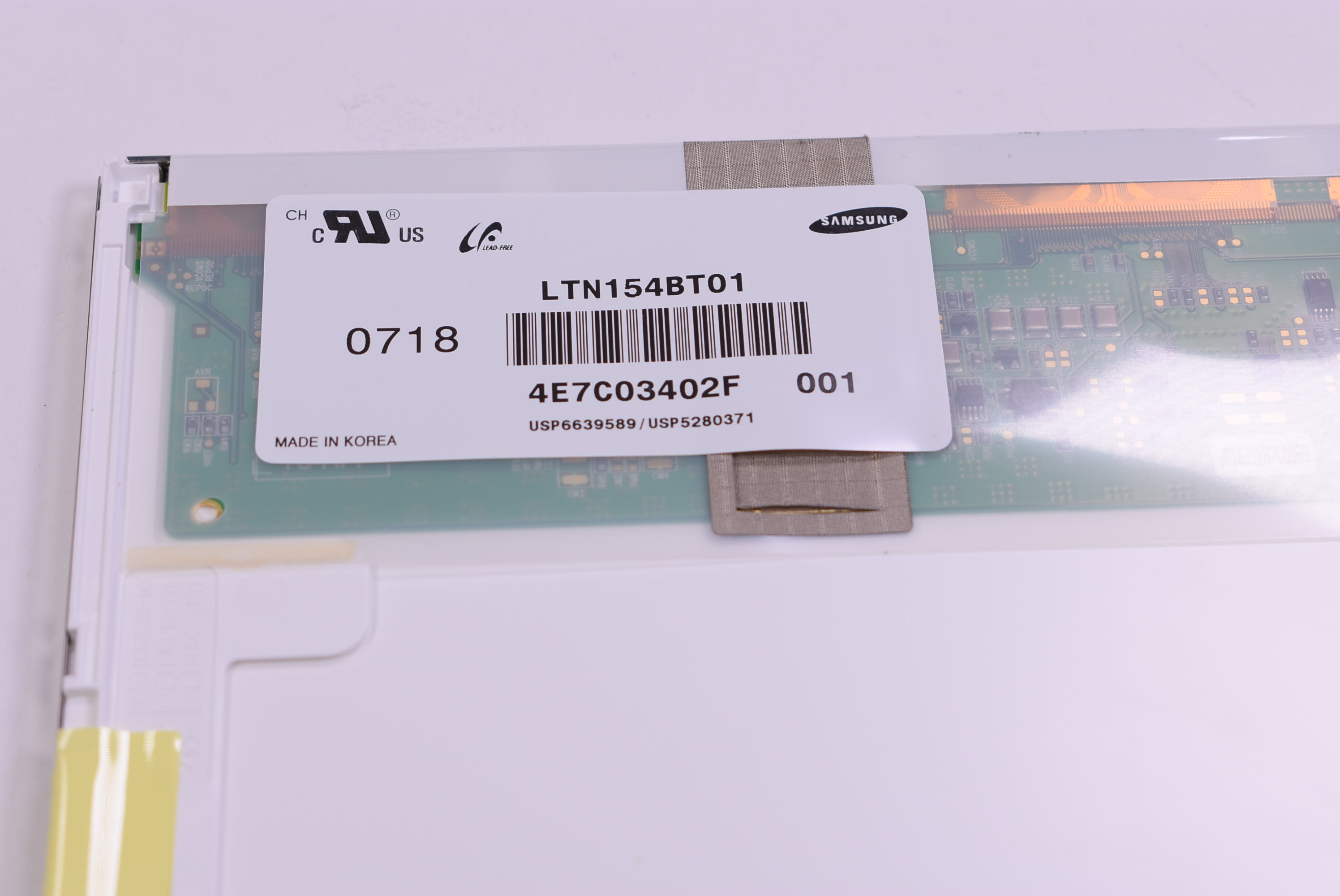 LTN154BT01-001 Samsung 15.4 Inch  Wxga 30 Pin Ccfl Screen