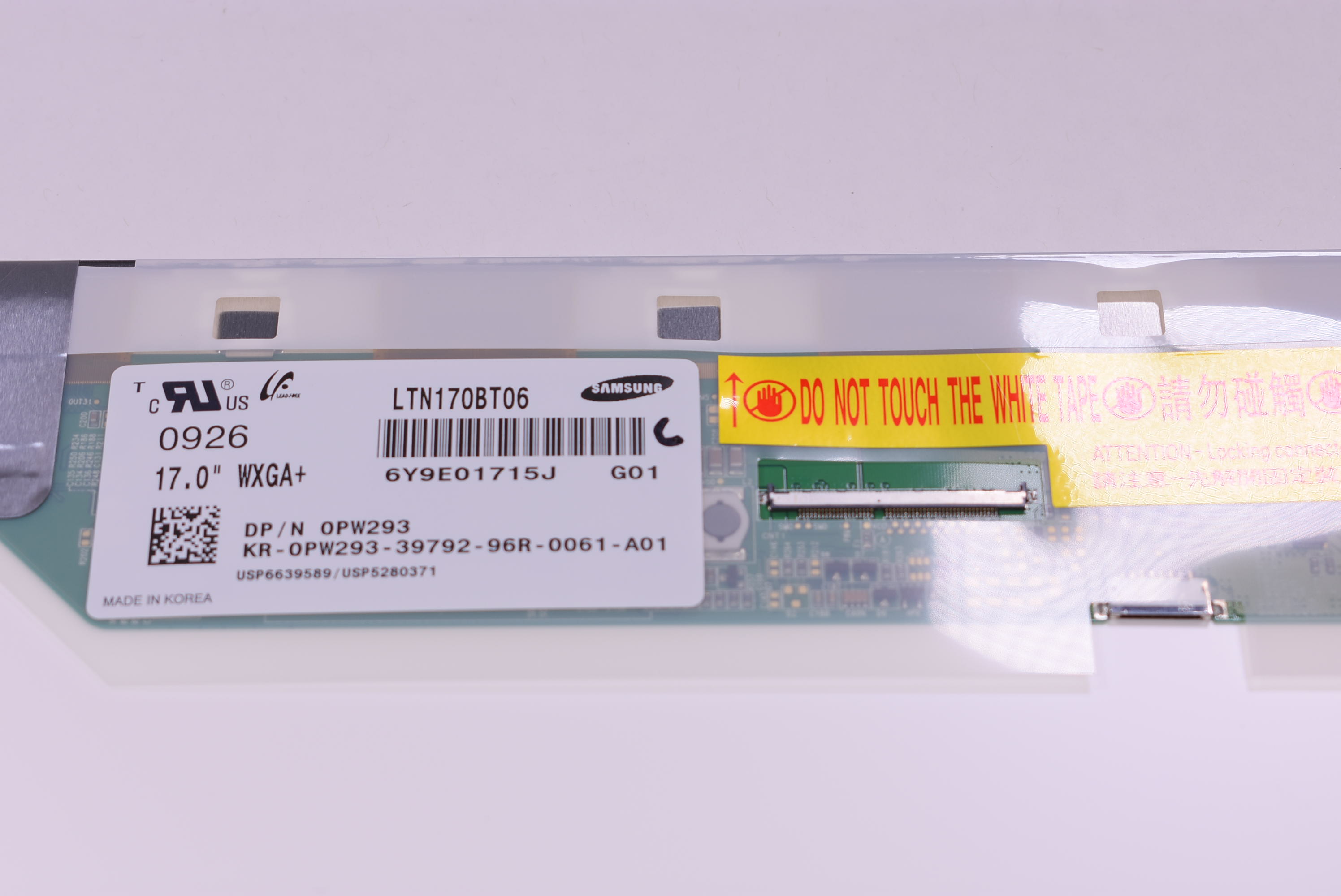 LTN170BT06-G01 Samsung 17.0” Wxga 50pin Led Glossy Screen