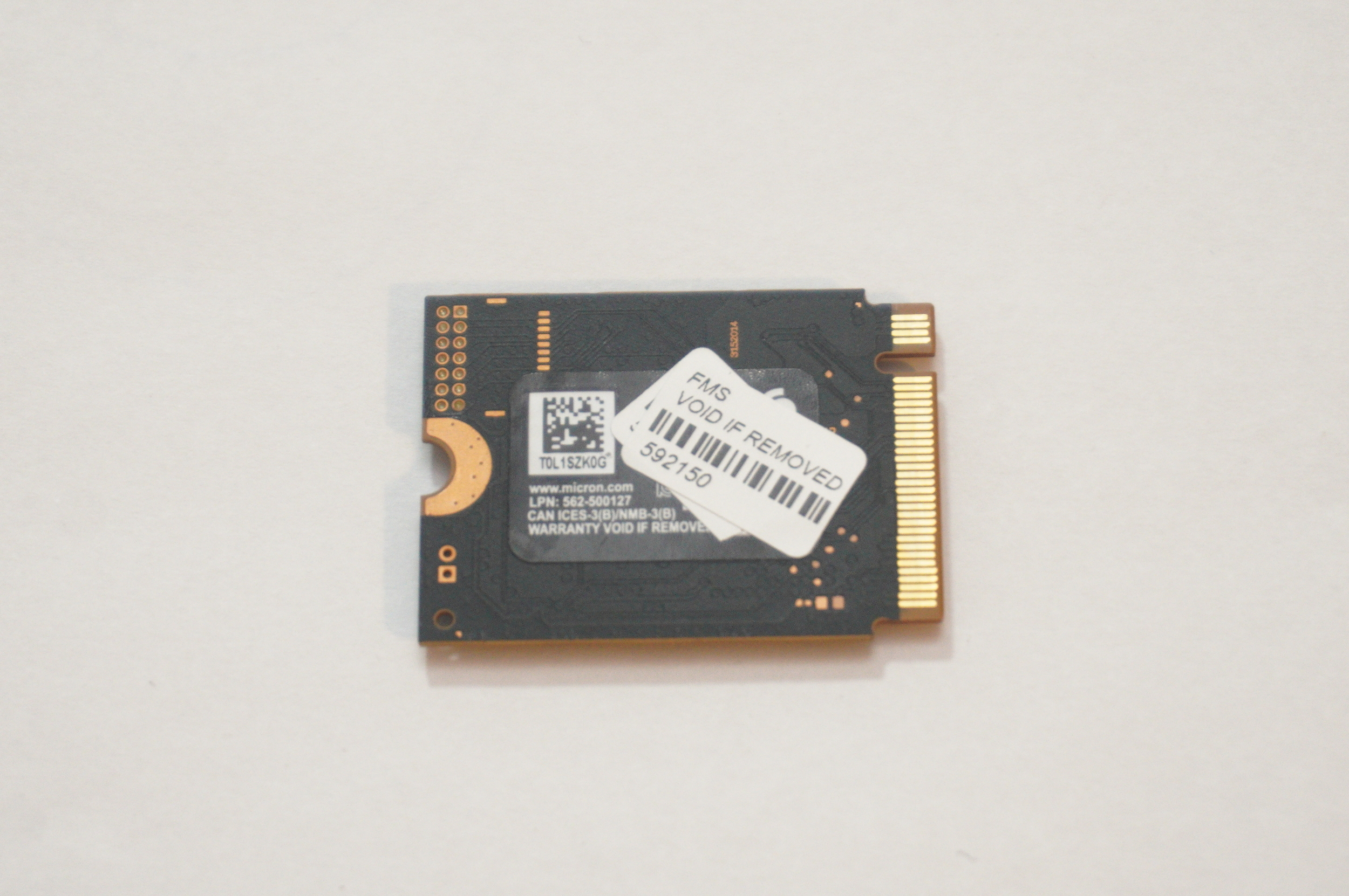Micron 1TB NVMe PCIe Gen4x4 M.2 2242 SSD