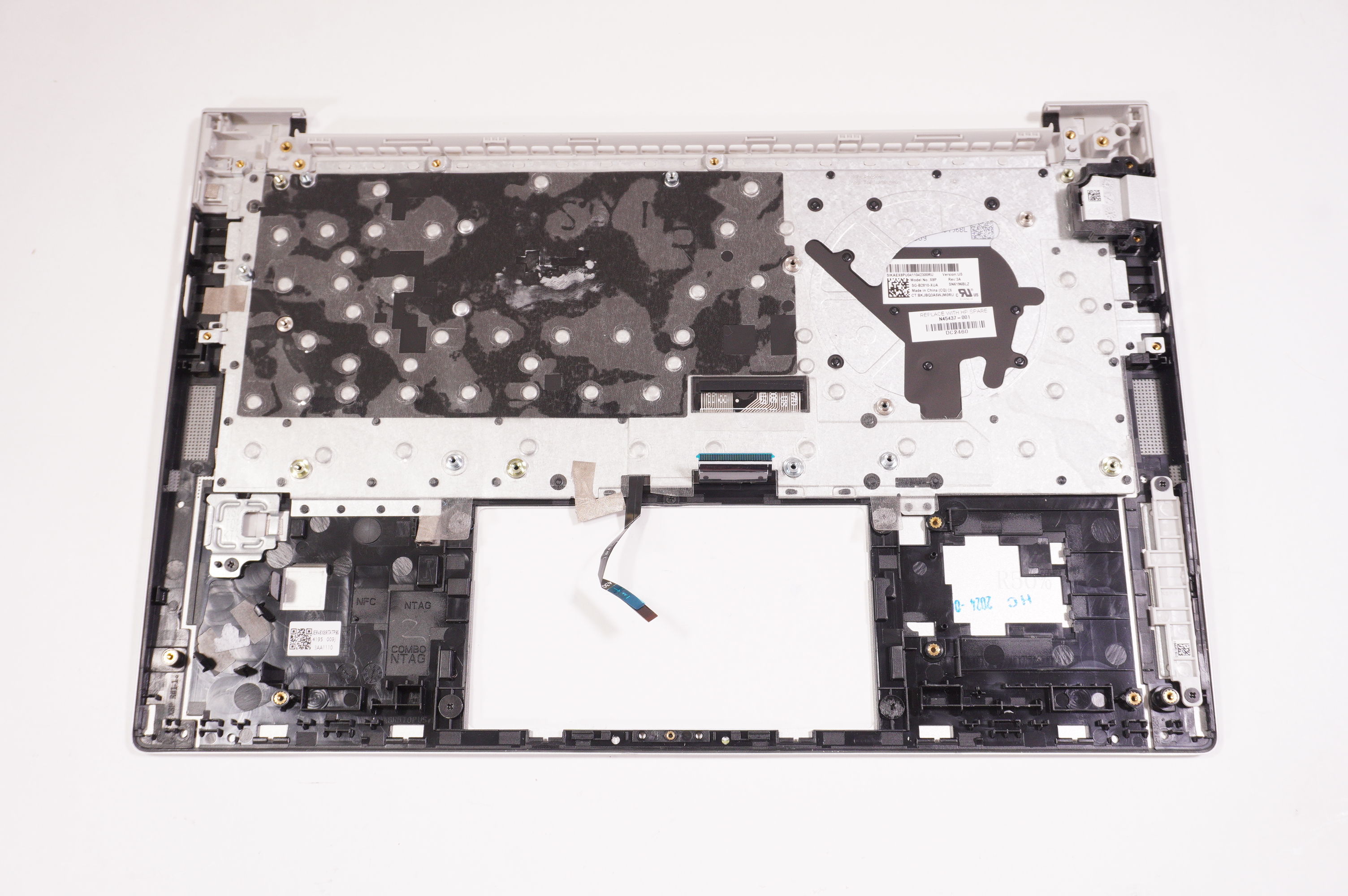 N45437-001 Hp TOP COVER W/KB CP BL SR US 7Z1M7UT#ABA ELITEBOOK 630 G10