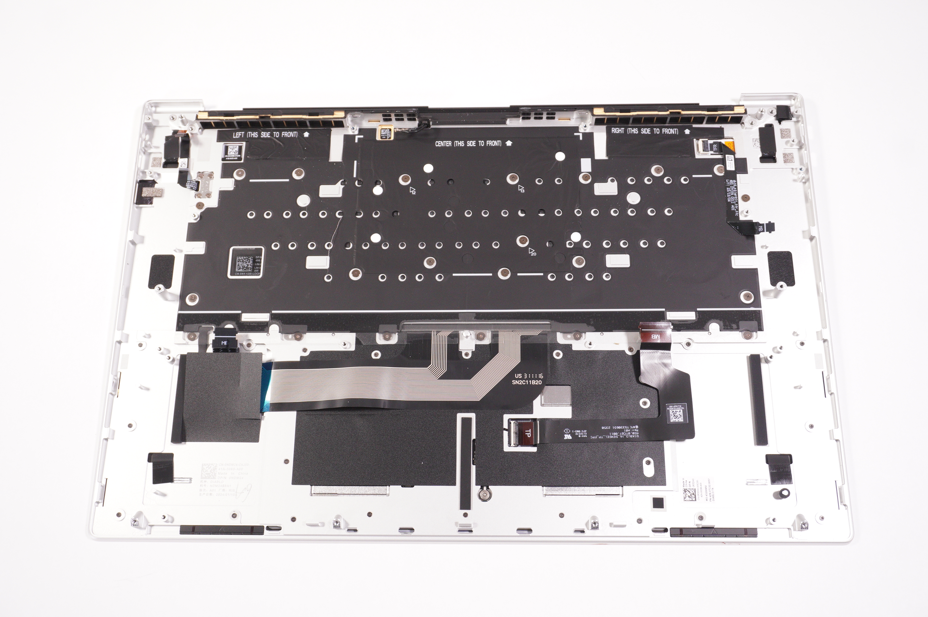 NDM24 Dell US Palmrest Keyboard Platinum XPS9640-7097SLV-PUS