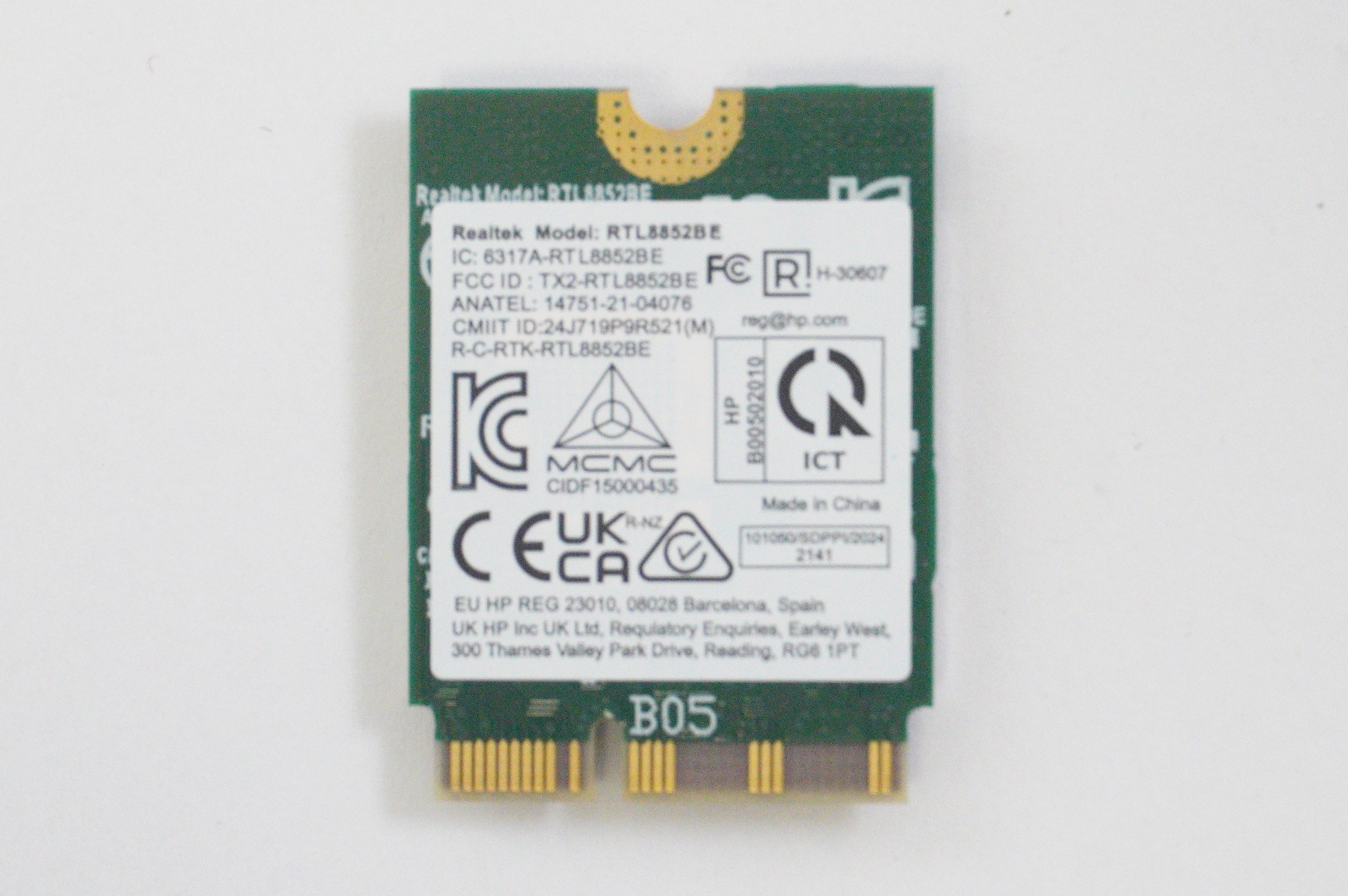 P06346-001 Hp Wireless Card 17-DB1500NR