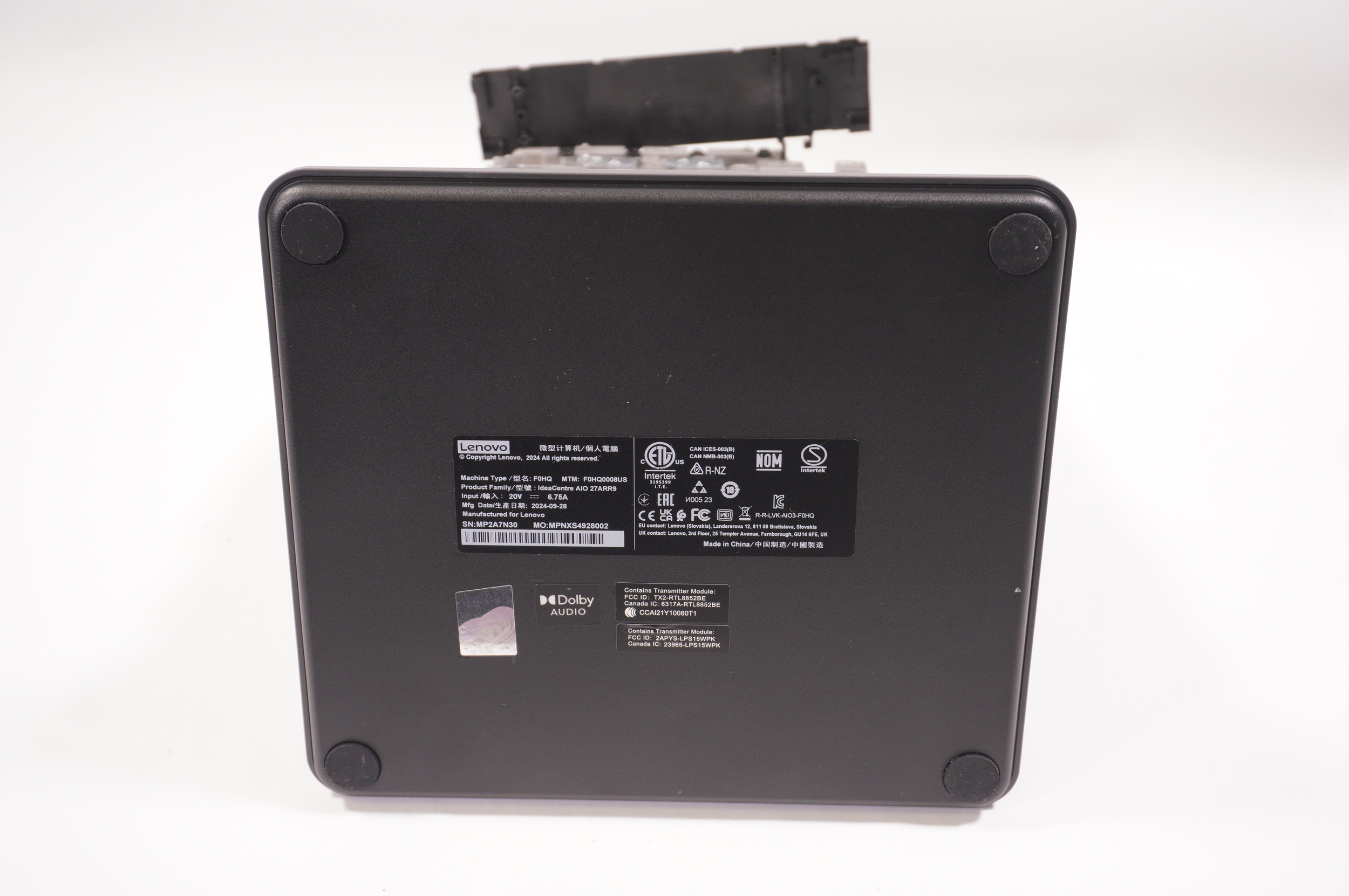 PK37B01K513 Lenovo Stand W/ANTENNA F0JE000NUS IDEACENTRE AIO 3 27ARR9