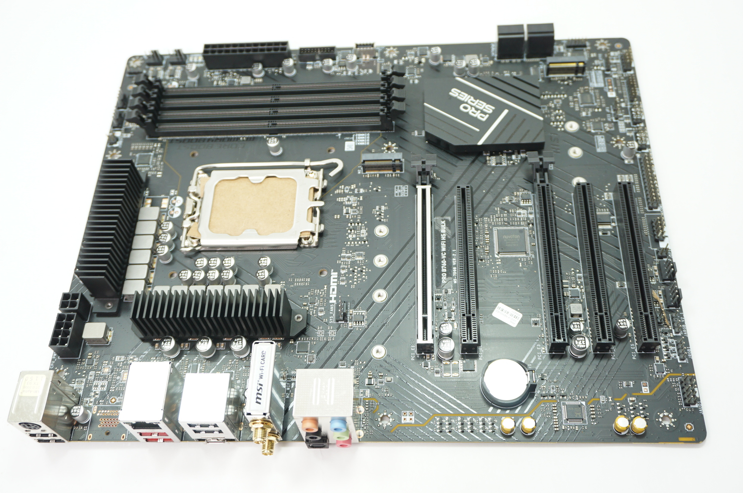 PROB760-VCWHSB MSI Intel LGA 1700 DDR5 DIMM Motherboard No IO Shield