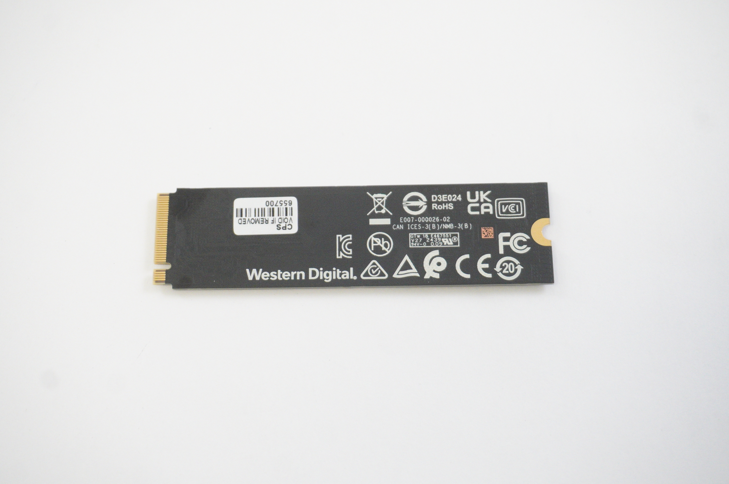 SDDPNQE-1T00-1202 Western Digital 1TB PCIe NVMe Gen4x4 M.2 2280 SSD Drive