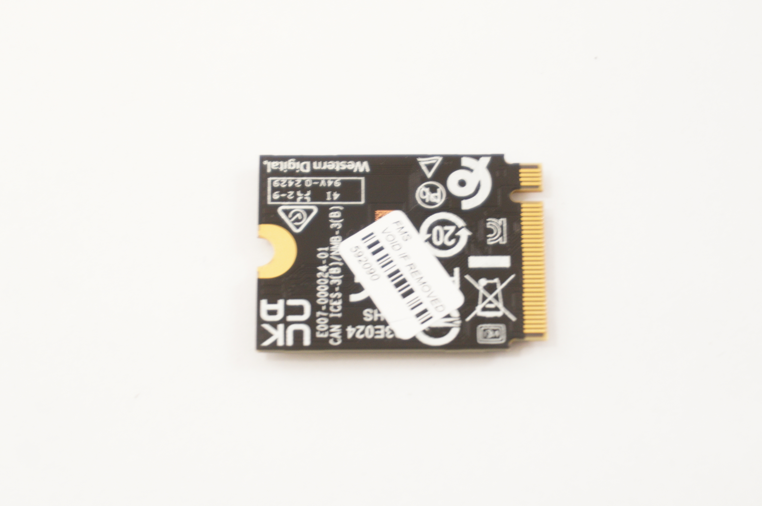 SDDPTQD-1T00-1202 Western Digital 1TB NVMe PCIe Gen4x4 M.2 2230 SSD Drive