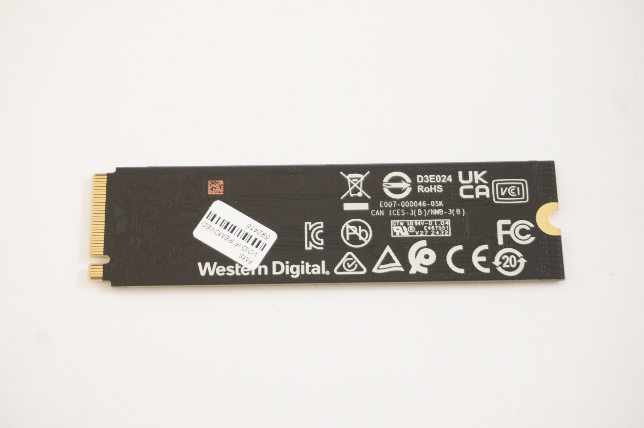 SDEQNSJ-512G-1002 Western Digital 512GB M2 2280 NVME SSD
