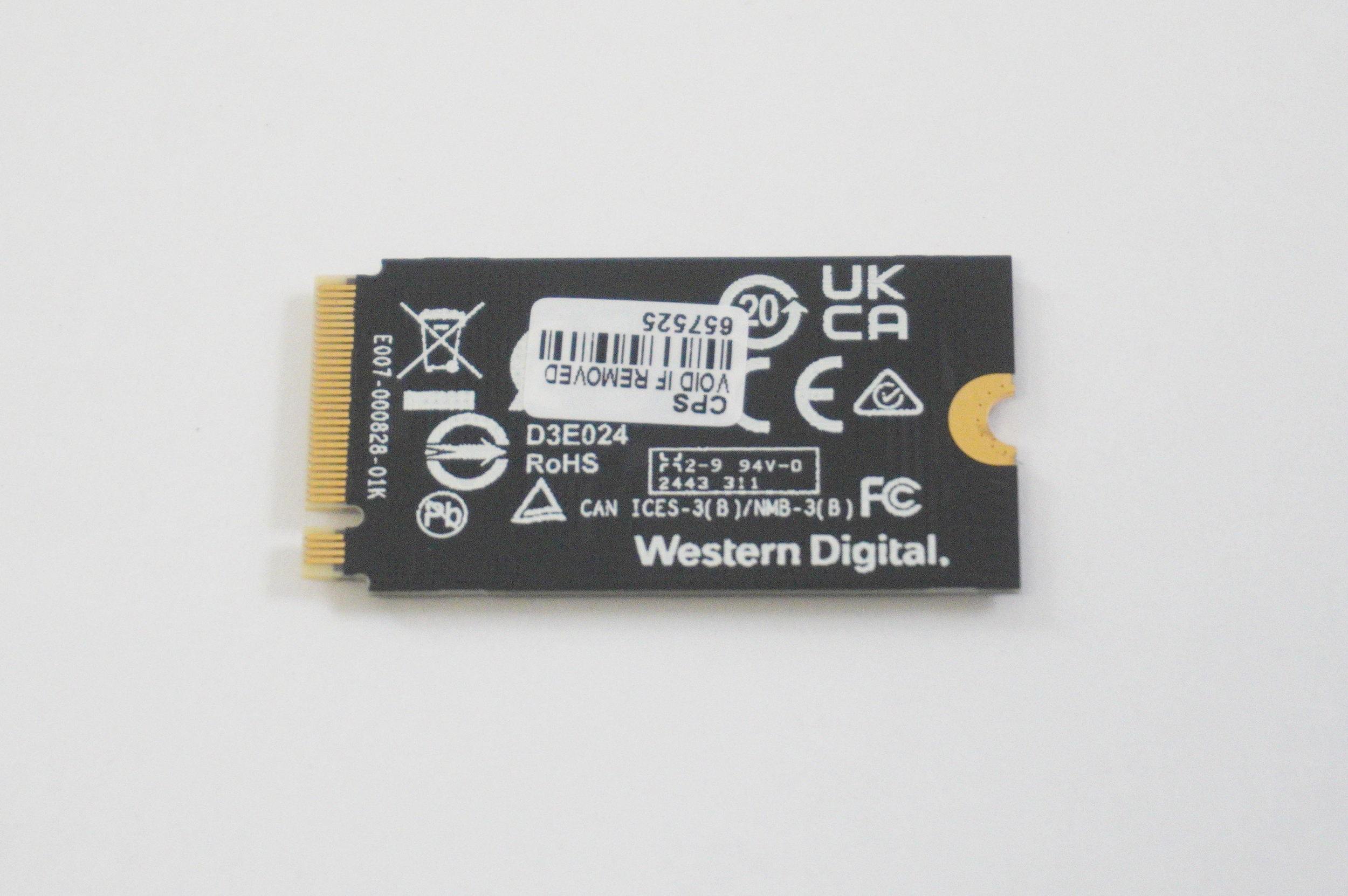 SDFPMSL-512G-1101 Western Digital  512GB NVMe PCIe Gen4x4 M.2 2242 SSD Drive